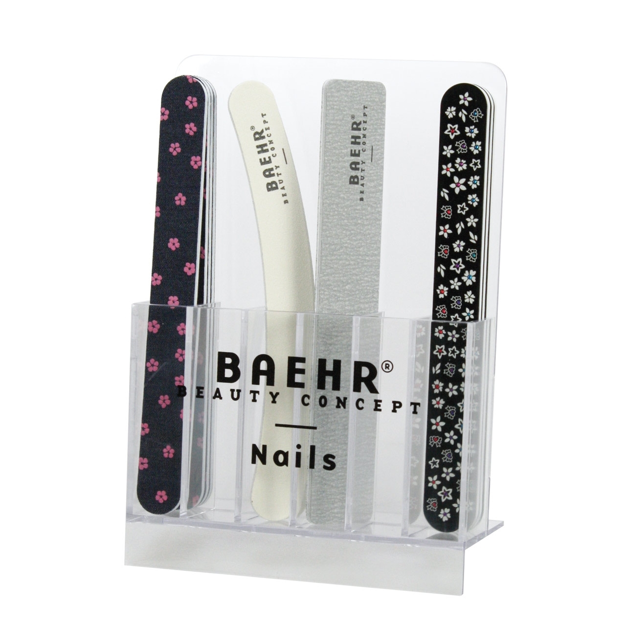 BAEHR BEAUTY CONCEPT - NAILS Verkaufs-Display für Feilen mit Logo BAEHR BEAUTY CONCEPT - NAILS Verkaufs-Display für Feilen mit Logo