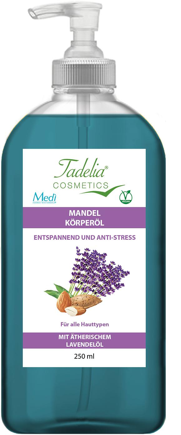 🔴 Tadelia® Mandel Körperöl mit ätherischem Lavendelöl 250 ml | Vegan 🔴 Tadelia® Mandel Körperöl mit ätherischem Lavendelöl 250 ml | Vegan