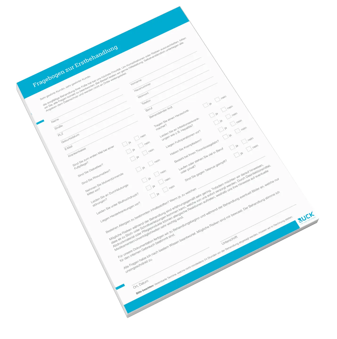 RUCK Patientenaufnahmebogen RUCK Patientenaufnahmebogen