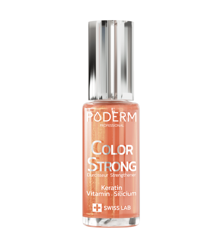 PODERM PFLEGELACK Nagelhärter Color Strong, 8 ml, Sunkissed 915