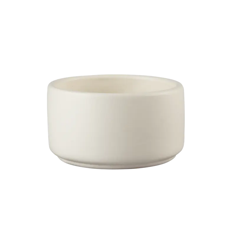 RUCK Keramik Aufbewahrungsdose, offwhite, handgefertigte, Ø 10,5 cm