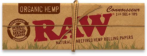32 Blätter pro Packung RAW Papers | Organic Hemp Connoisseur 1¼ | 32 Blätter pro Packung