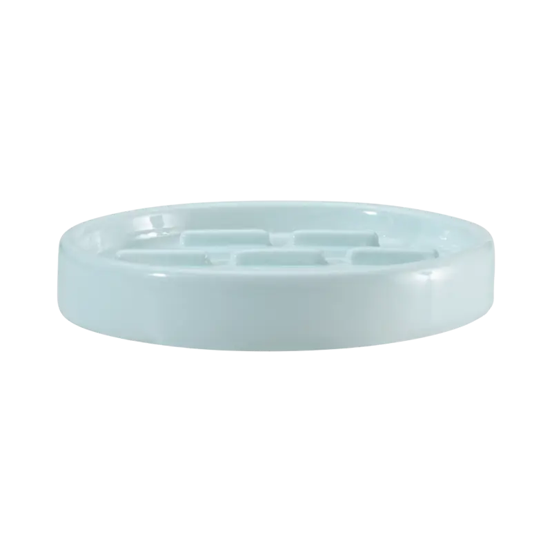 RUCK® Keramik-Seifenschale, handgefertigt, Ø 12 cm mint