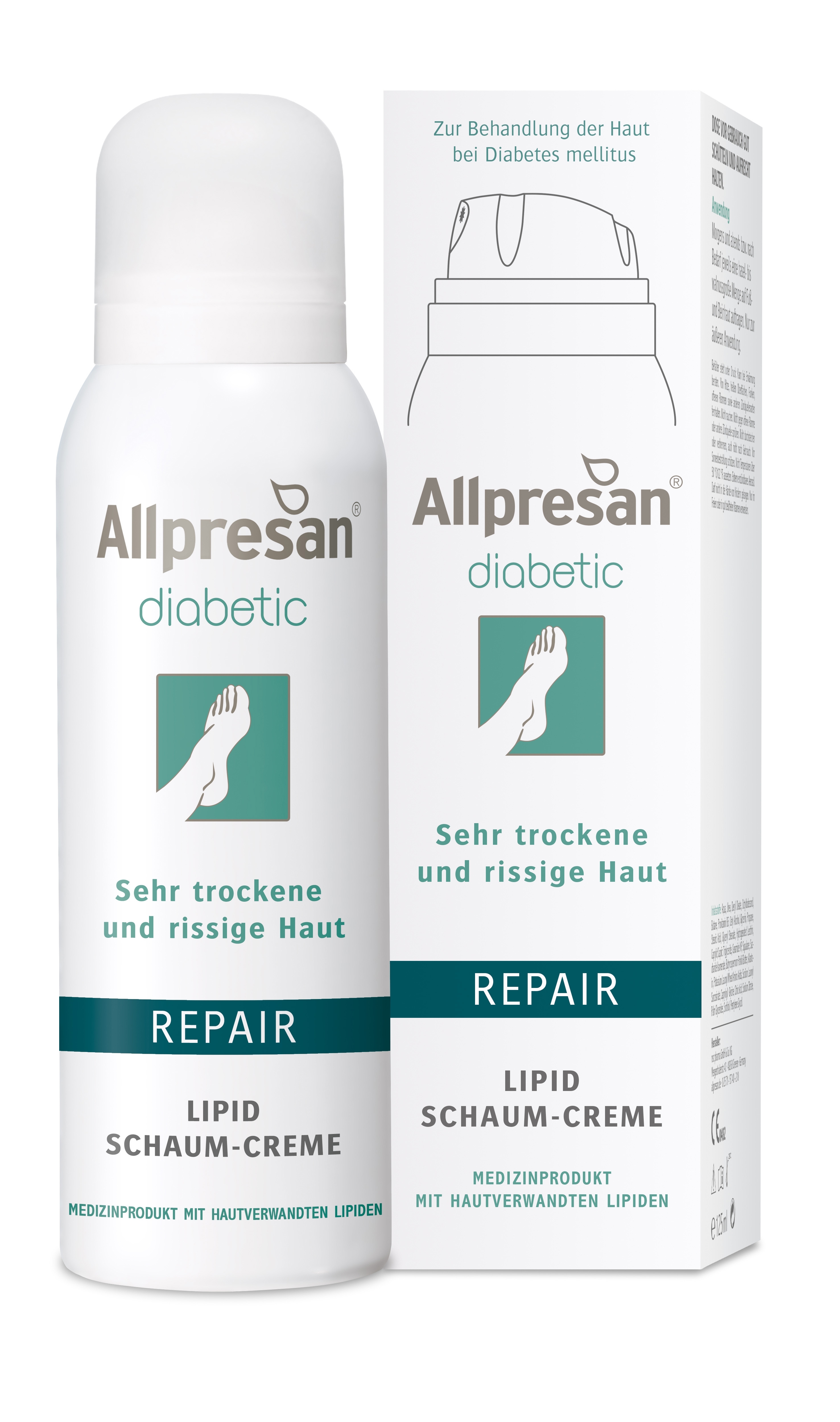 Allpresan diabetic Lipid Schaum-Creme REPAIR 125 ml