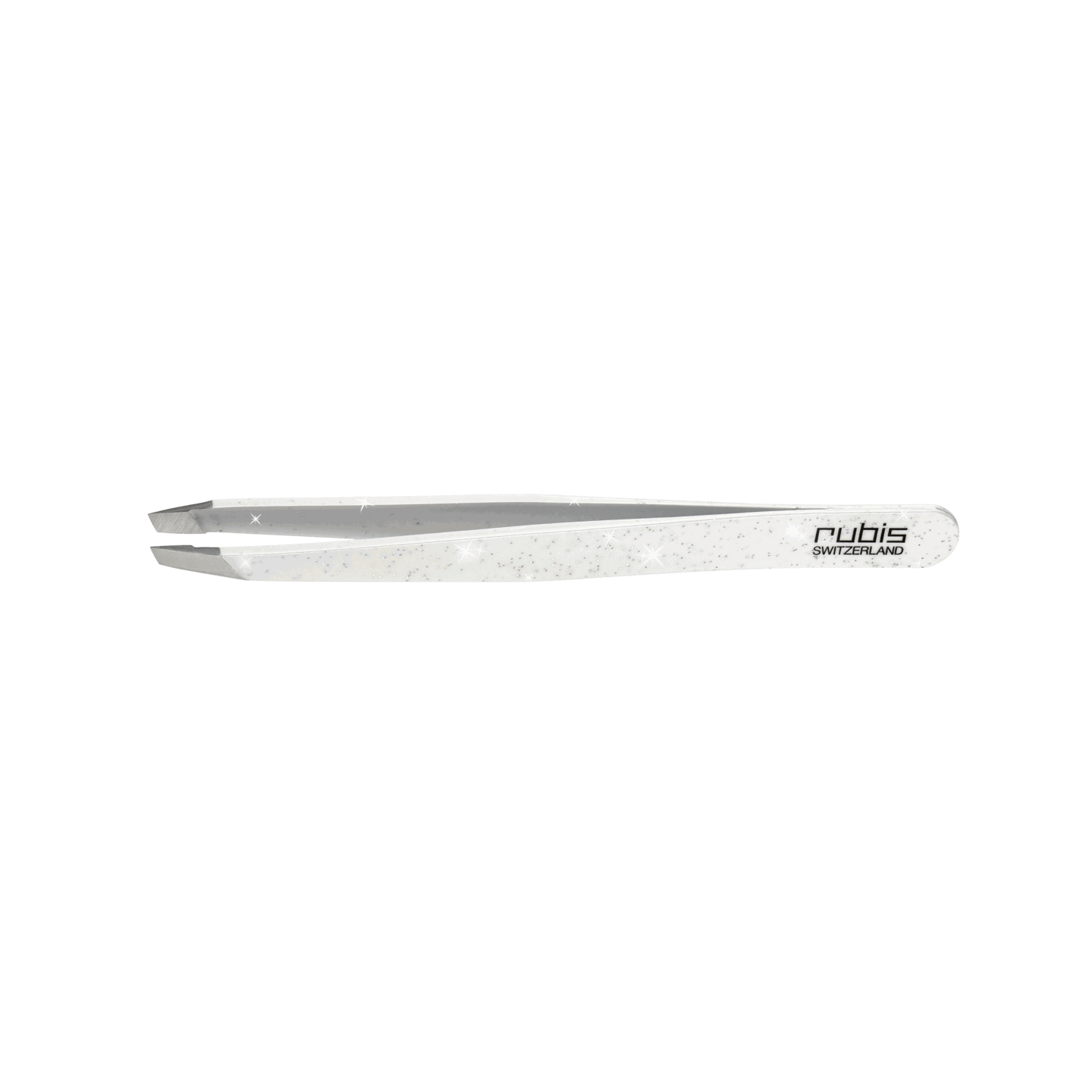 RUBIS Pinzette Classic mit Glitter weiß RUBIS Pinzette Classic mit Glitter weiß