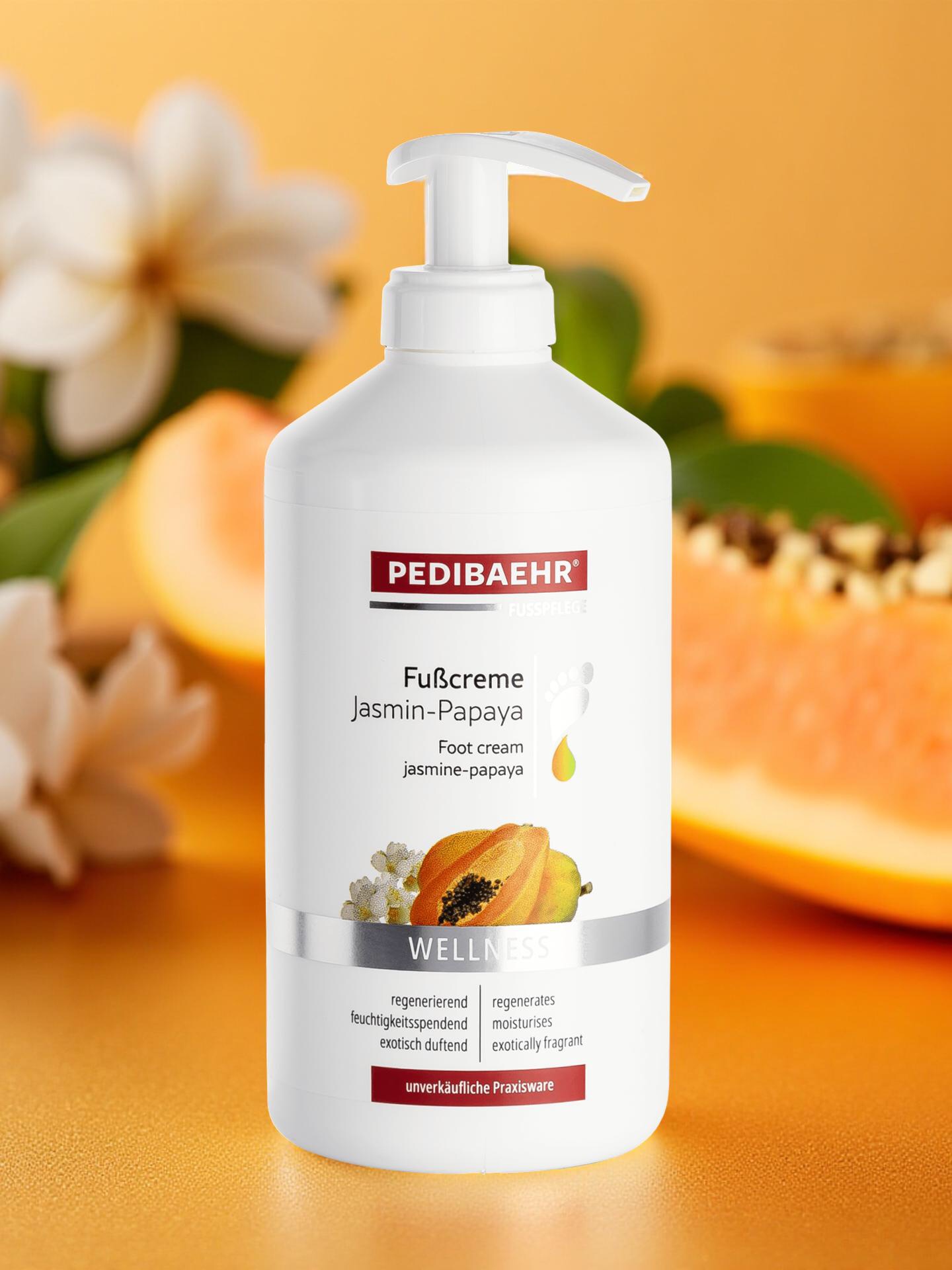 PEDIBAEHR Fußcreme Jasmin-Papaya 500 ml