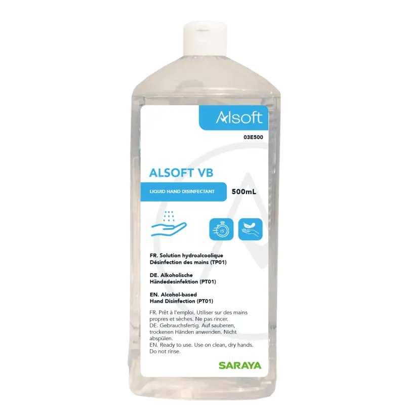 Saraya Alsoft VB Händedesinfektion 500 ml Saraya Alsoft VB Händedesinfektion 500 ml