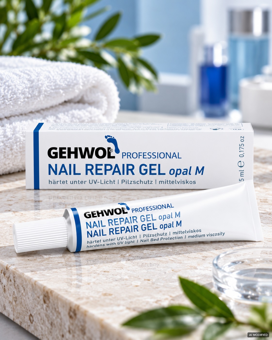 GEHWOL Nail repair Gel opal M, mittelviskos 5 ml Tube