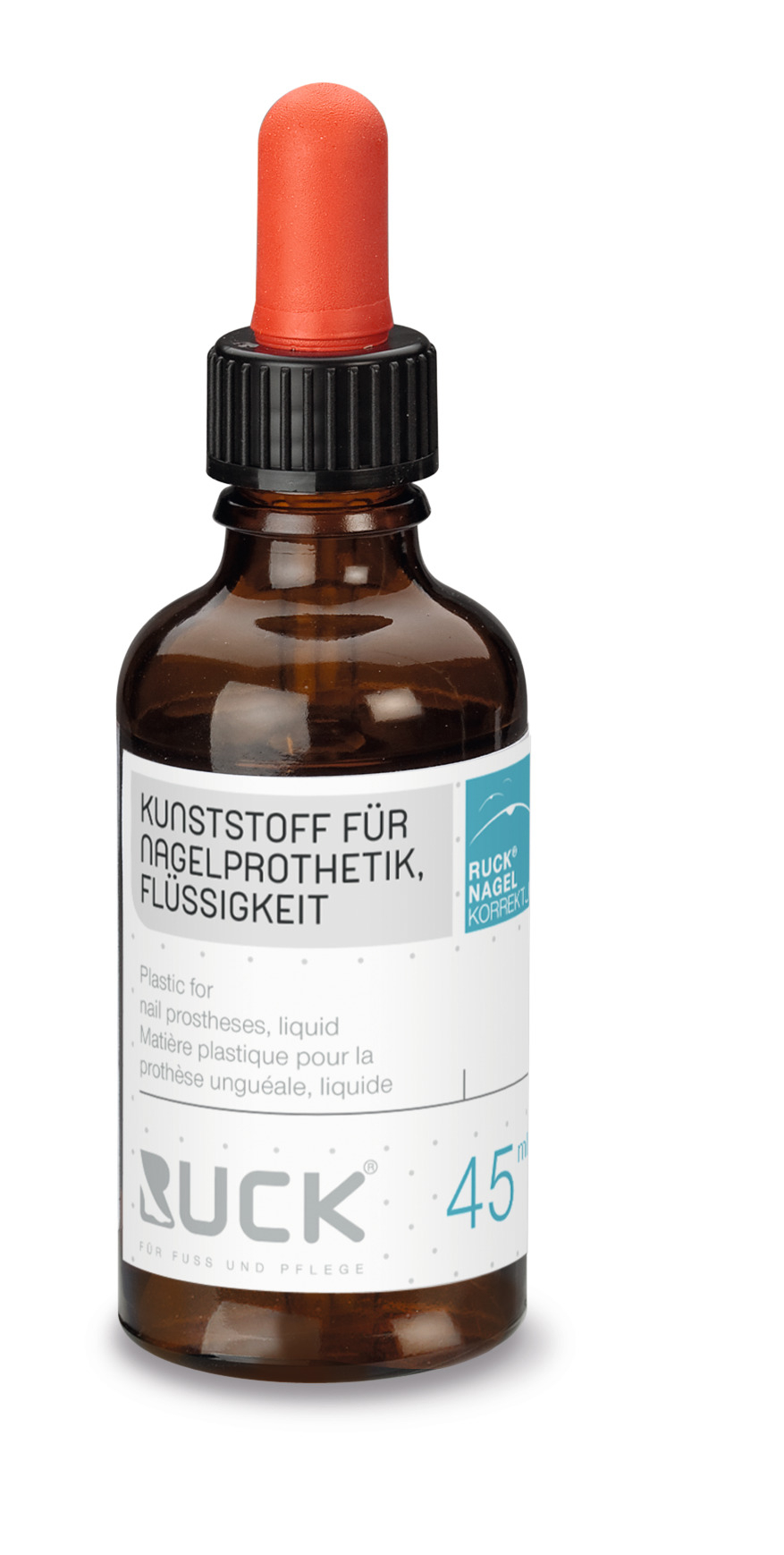 RUCK NAGELKORREKTUR Kunststoff für die Nagelprothetik | Flüssigkeit 45 ml RUCK NAGELKORREKTUR Kunststoff für die Nagelprothetik | Flüssigkeit 45 ml