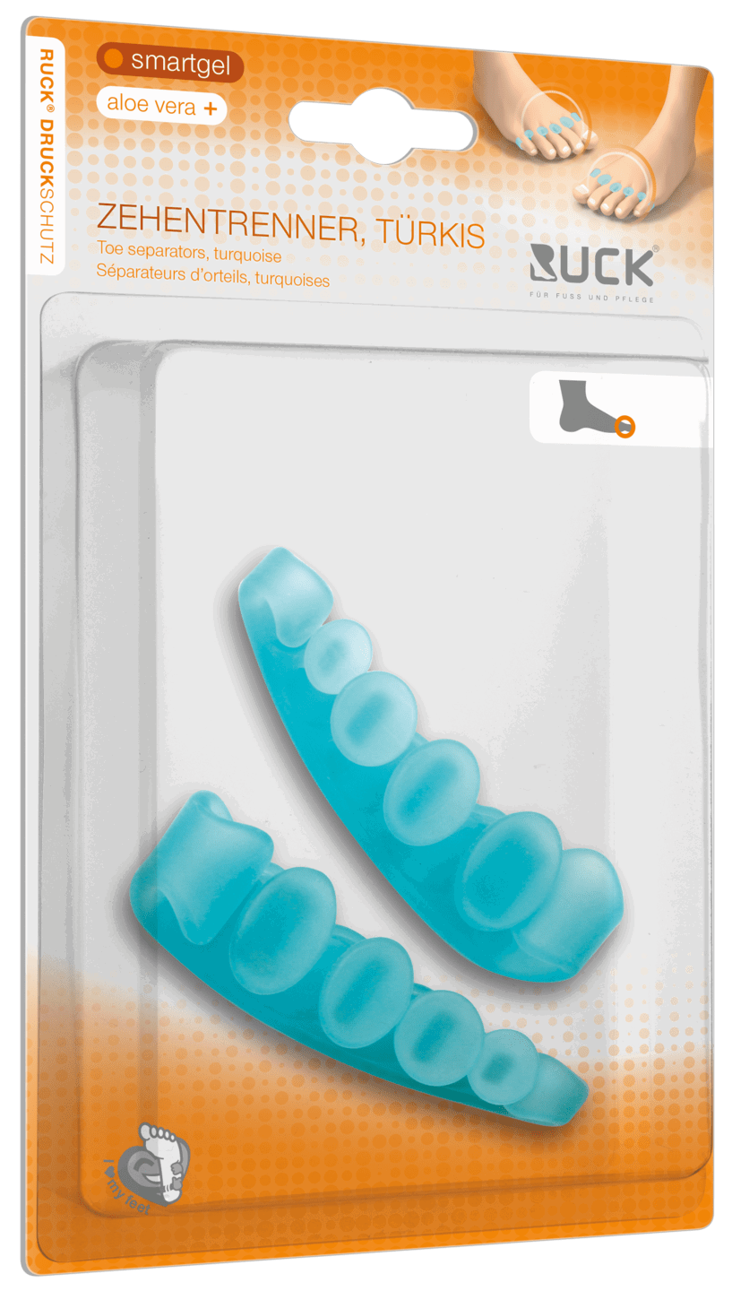 RUCK smartgel Zehentrenner türkis Gr. 36-40 B: 9,5 cm 2 Stück RUCK smartgel Zehentrenner türkis Gr. 36-40 B: 9,5 cm 2 Stück