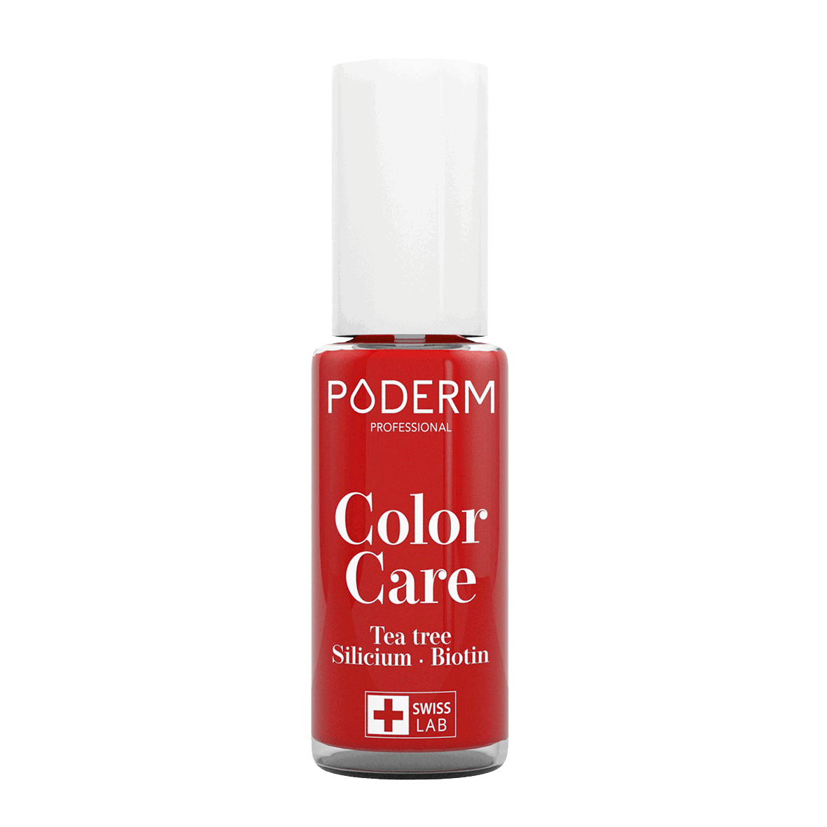 Poderm Nagellack Teebaumöl Color Care Kirschrot 363, 8 ml