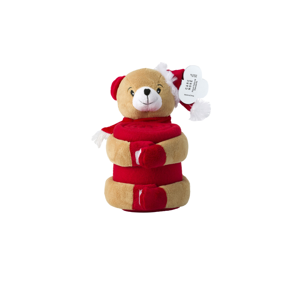 CARE MORE Plüsch-Teddy mit Fleecedecke  CARE MORE Plüsch-Teddy mit Fleecedecke