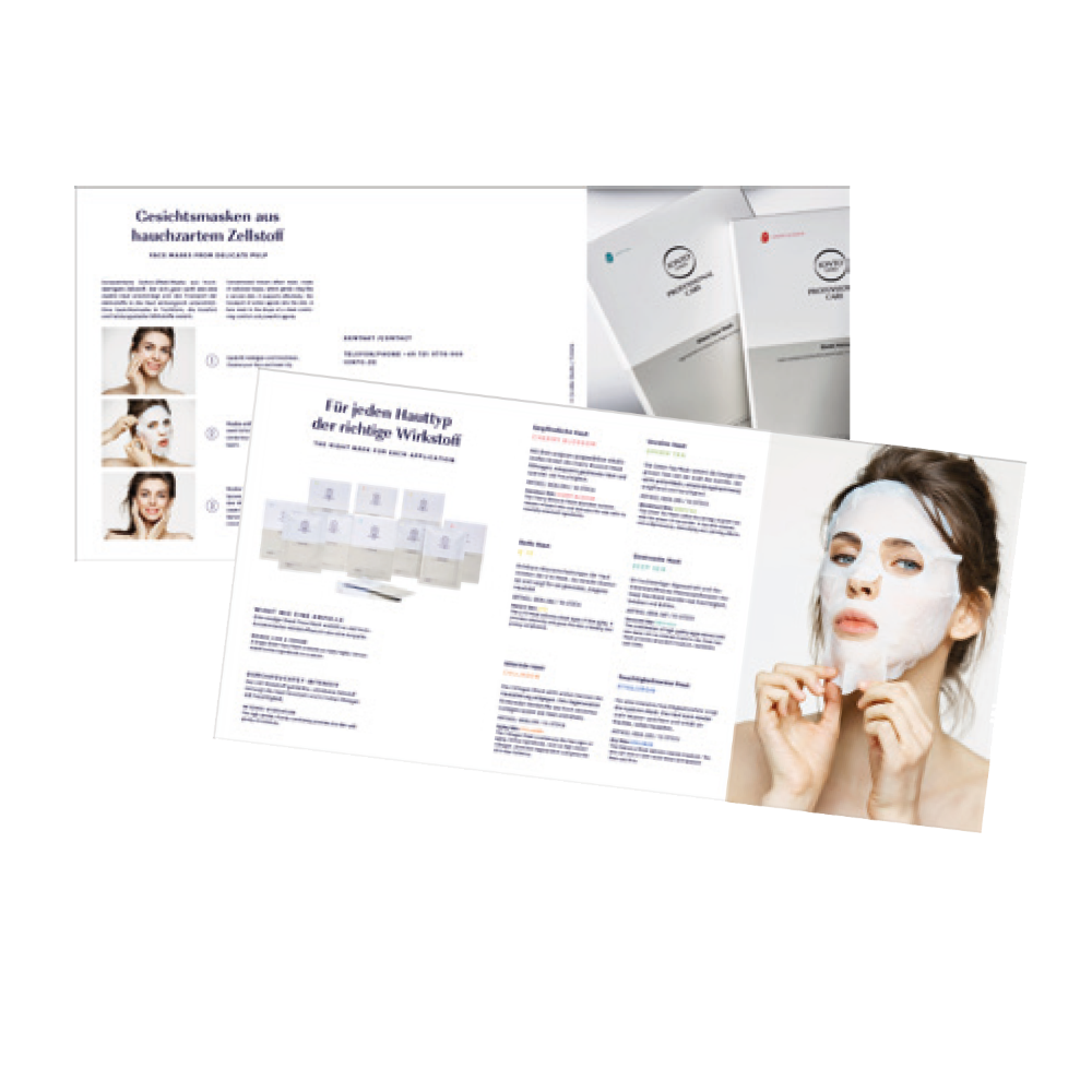 IONTO-COMED Professional Care Flyer für Sheet Face Mask 