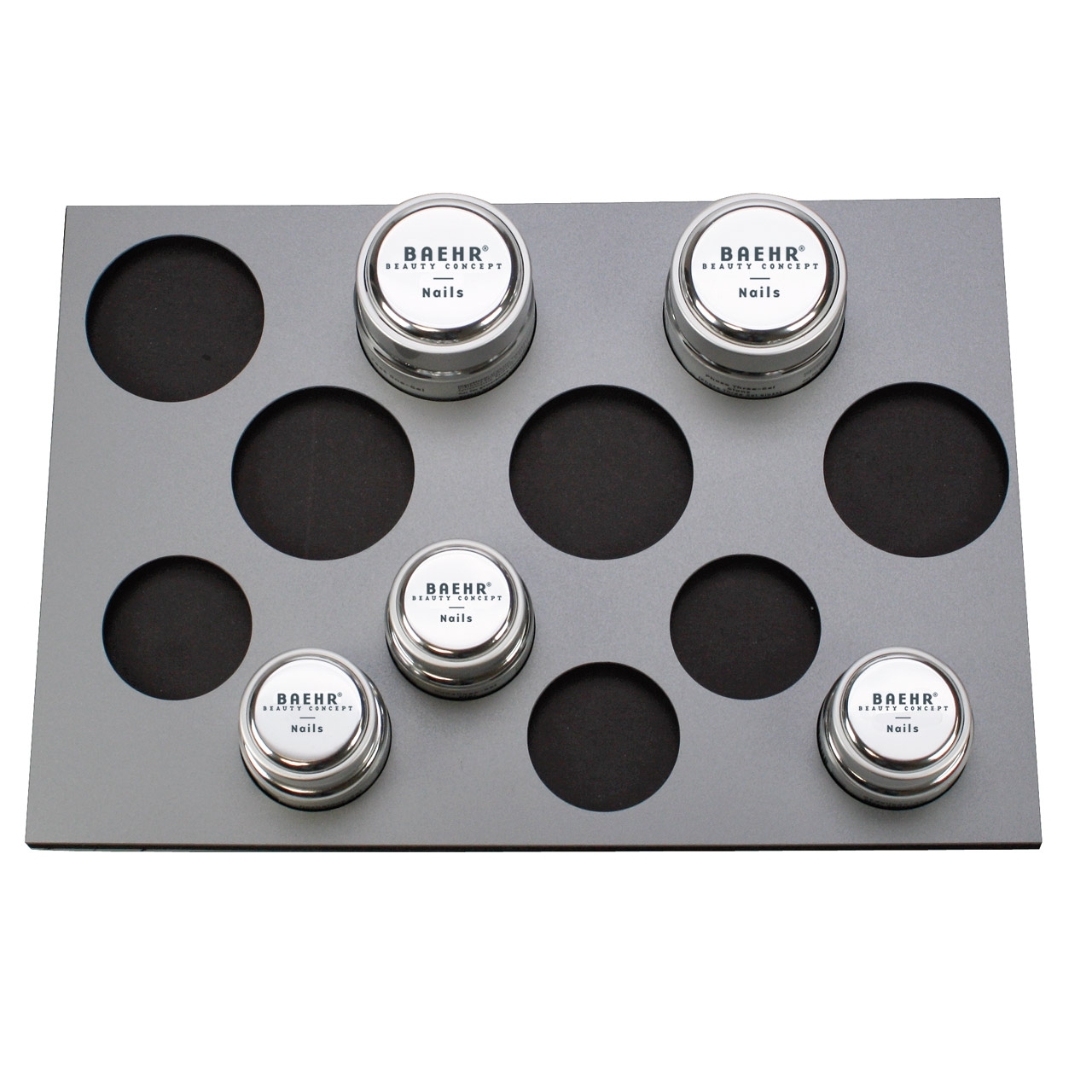 Schubladeneinsatz für 30 ml und 15 ml BAEHR BEAUTY CONCEPT-Gel-Tiegel Schubladeneinsatz für 30 ml und 15 ml BAEHR BEAUTY CONCEPT-Gel-Tiegel
