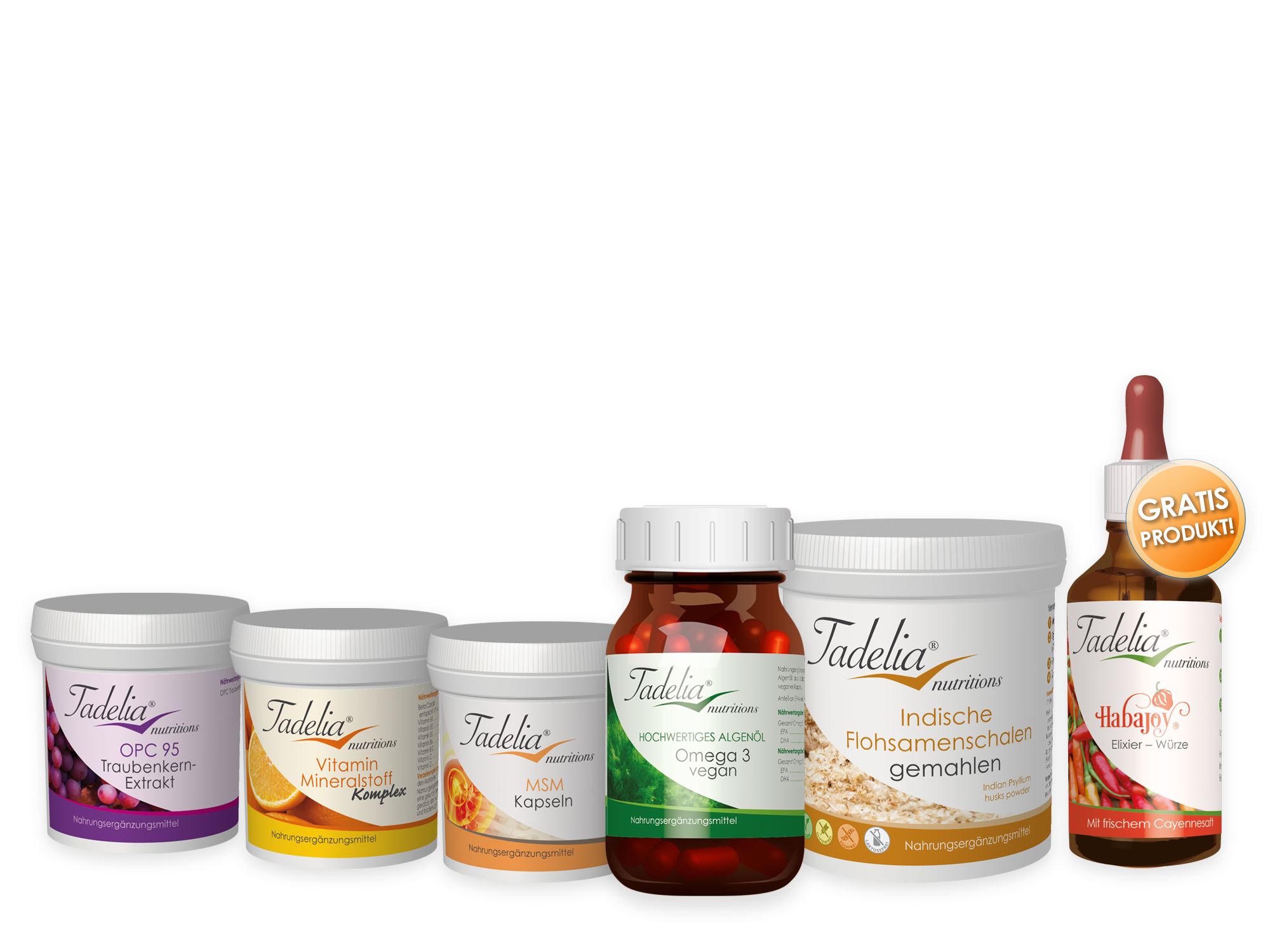 Tadelia® hCG* Stoffwechseldiät | Basisversorgung für Stabilisierungsphase mit Habajoy Tadelia® hCG* Stoffwechseldiät | Basisversorgung für Stabilisierungsphase mit Habajoy