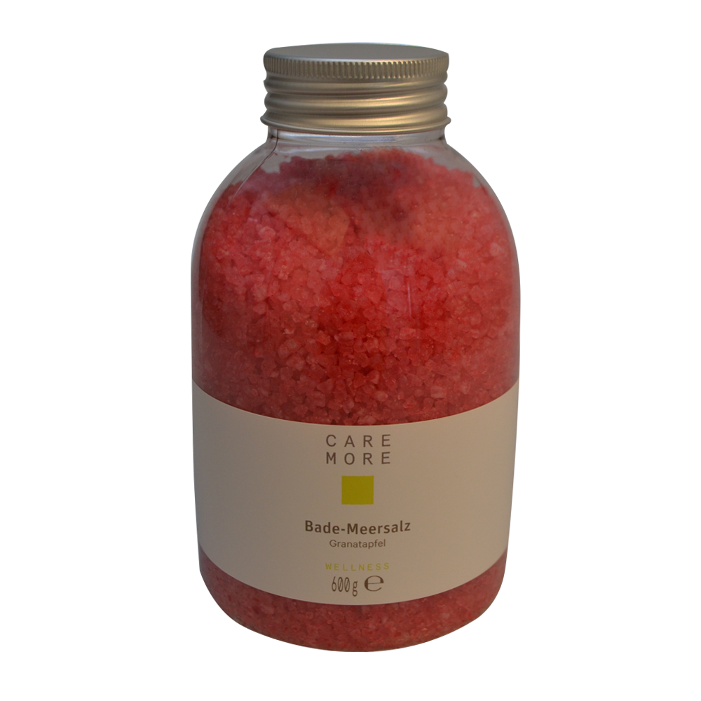 CARE MORE Bade-Meersalz 600 g Granatapfel CARE MORE Bade-Meersalz 600 g Granatapfel