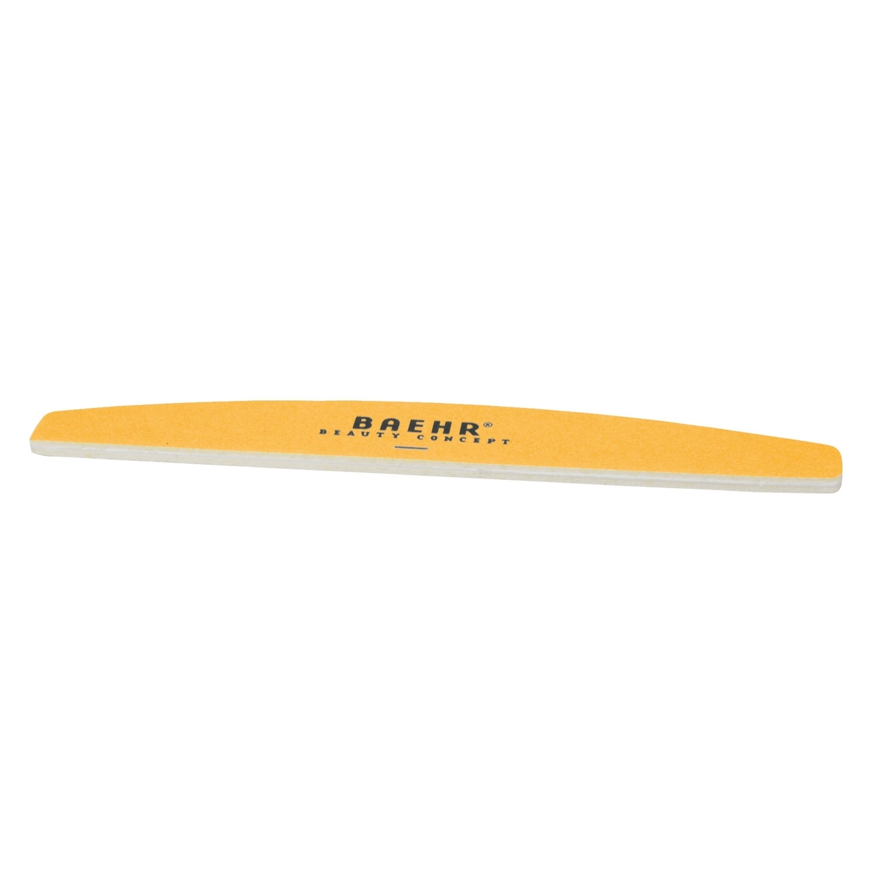 BAEHR Profifeile Bow "WEISS/APRICOT" mit Logo Körnung 100/240, 17,8cm