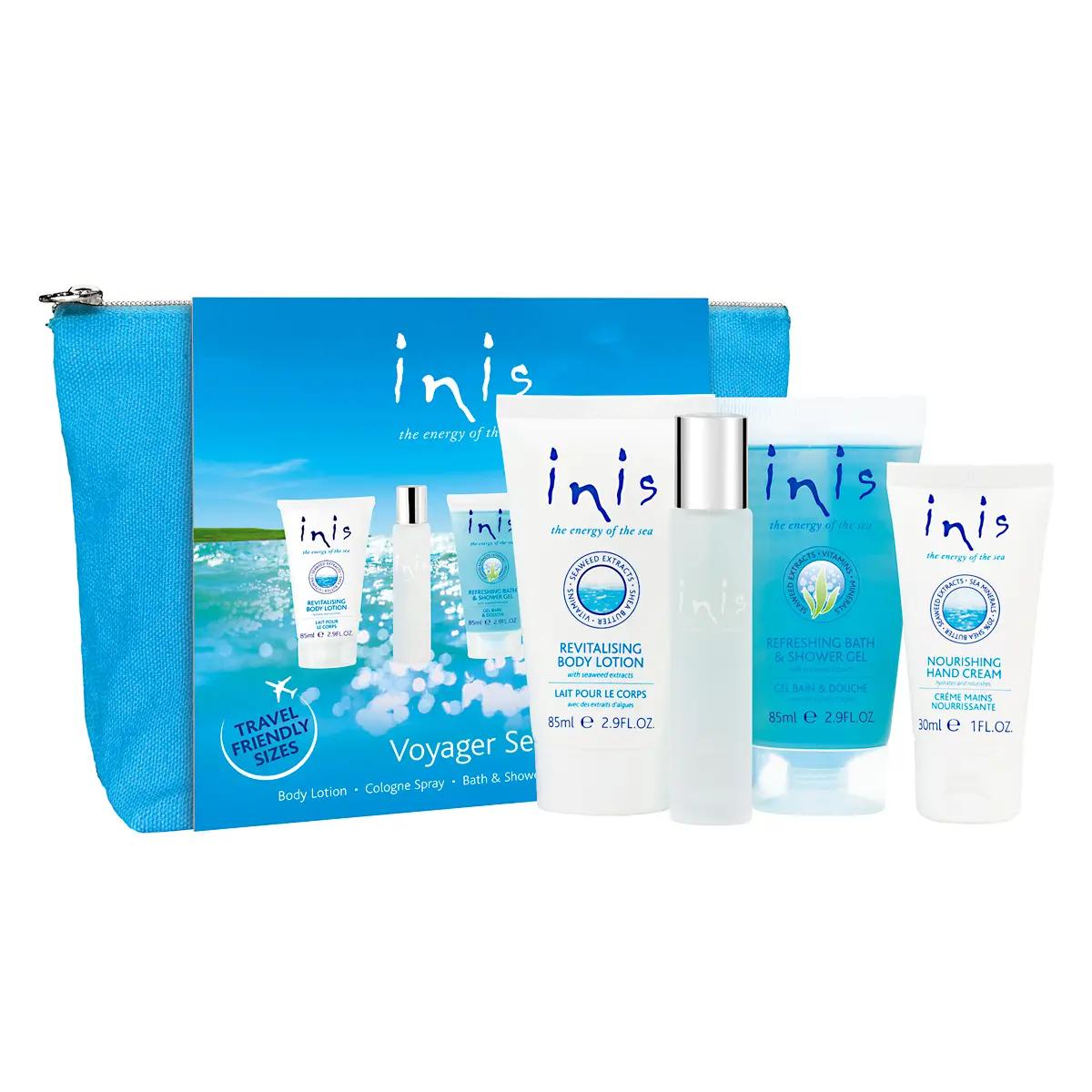 Inis Geschenkset für Reisende Eau de Cologne Sprühflasche 15 ml, Bodylotion 85 ml, Duschgel 85 ml und Handcreme 30 ml Inis Geschenkset für Reisende Eau de Cologne Sprühflasche 15 ml, Bodylotion 85 ml, Duschgel 85 ml und Handcreme 30 ml