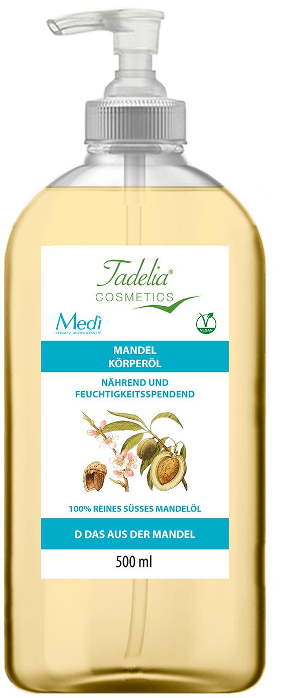 Tadelia® Mandel Körperöl | 100% reines Süsses Mandelöl | 500 ml | Vegan Tadelia® Mandel Körperöl | 100% reines Süsses Mandelöl | 500 ml | Vegan