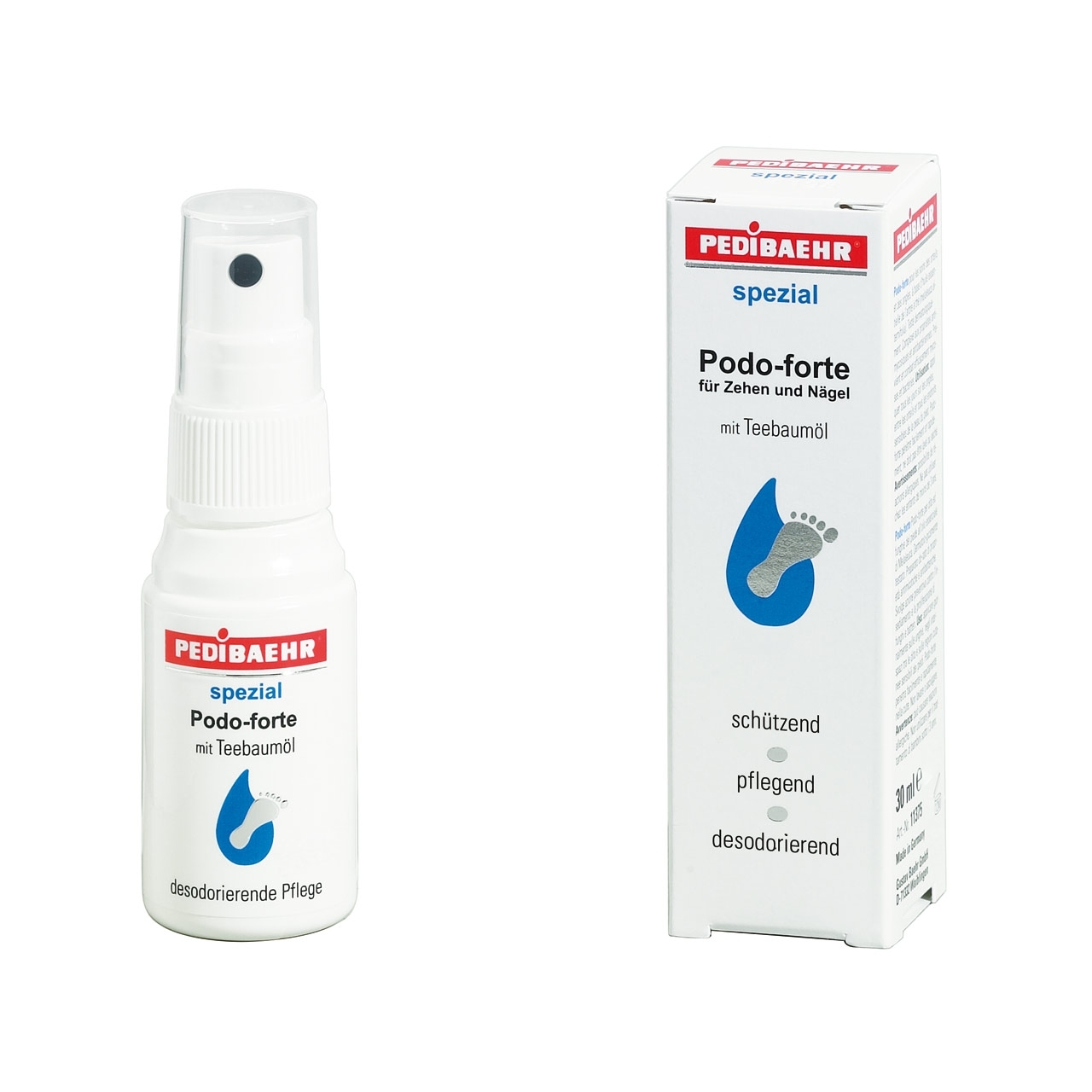 PEDIBAEHR Podo-forte mit Teebaumöl 30 ml | SPRÜHKOPF PEDIBAEHR Podo-forte mit Teebaumöl 30 ml | SPRÜHKOPF