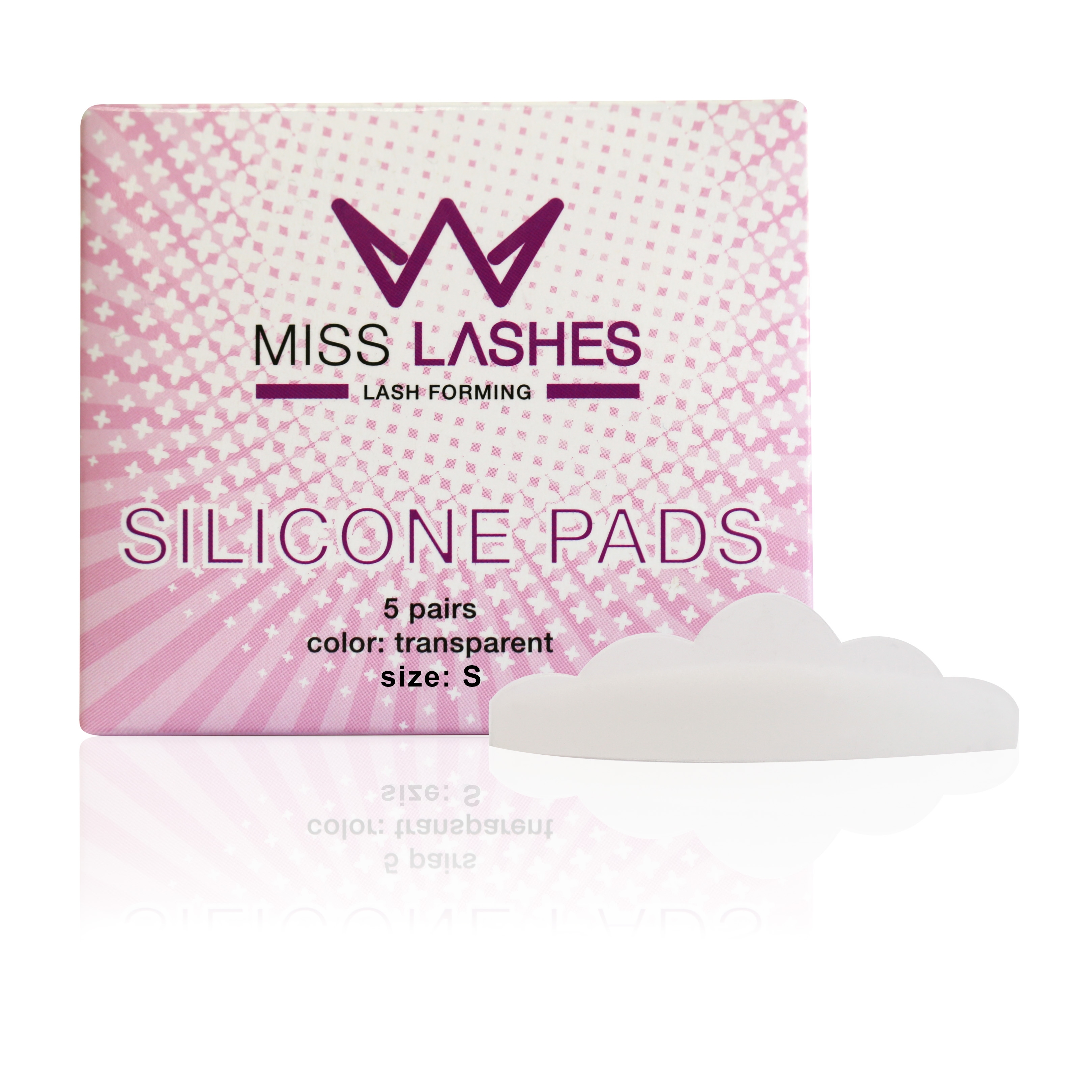 MISS LASHES Silikon Pads transparent S 5 Paare