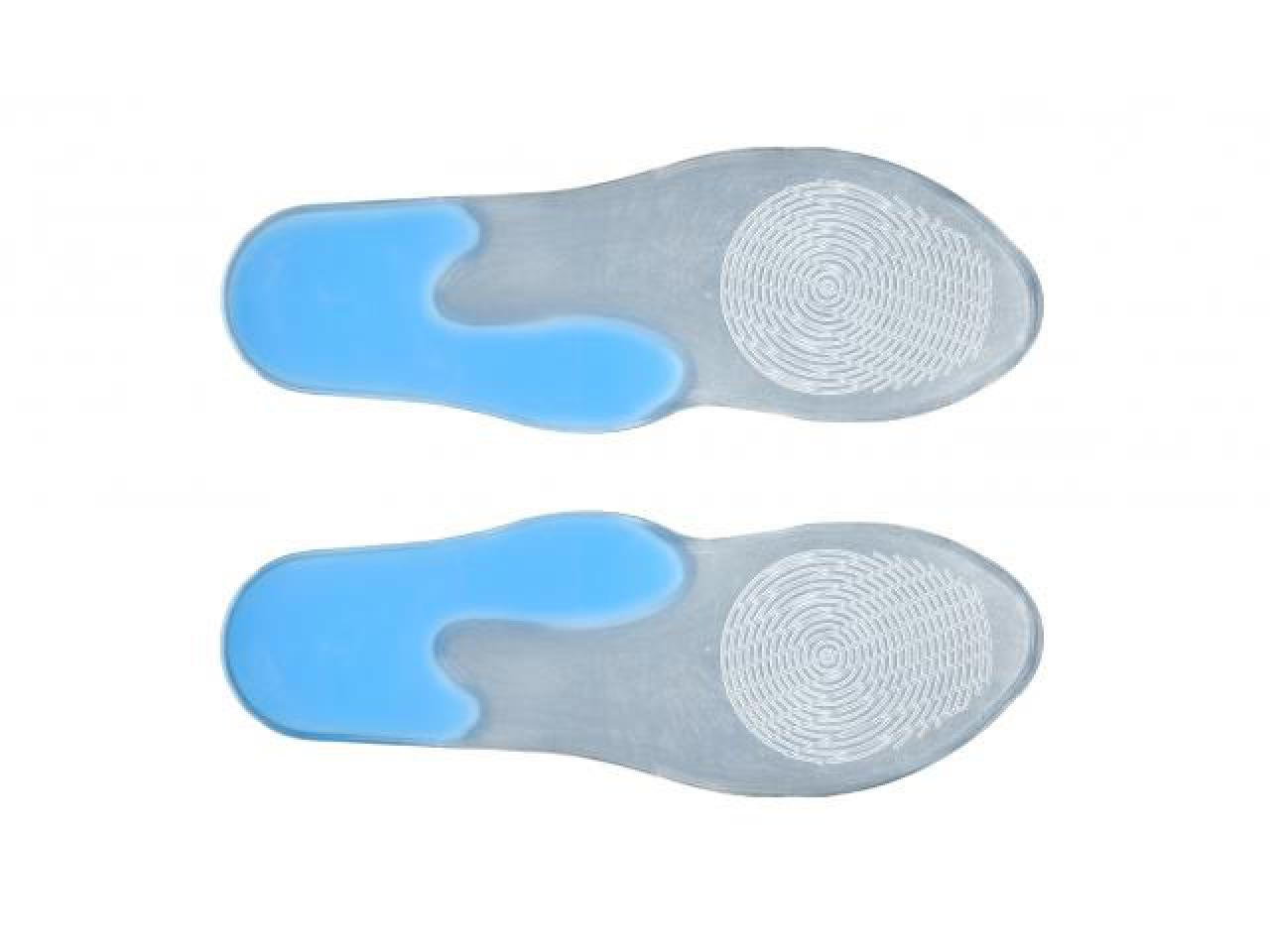 FRESCO Gel-Komfort schlanke Schuheinlage aus zwei Silikon Dichten Größe L | 1 Paar