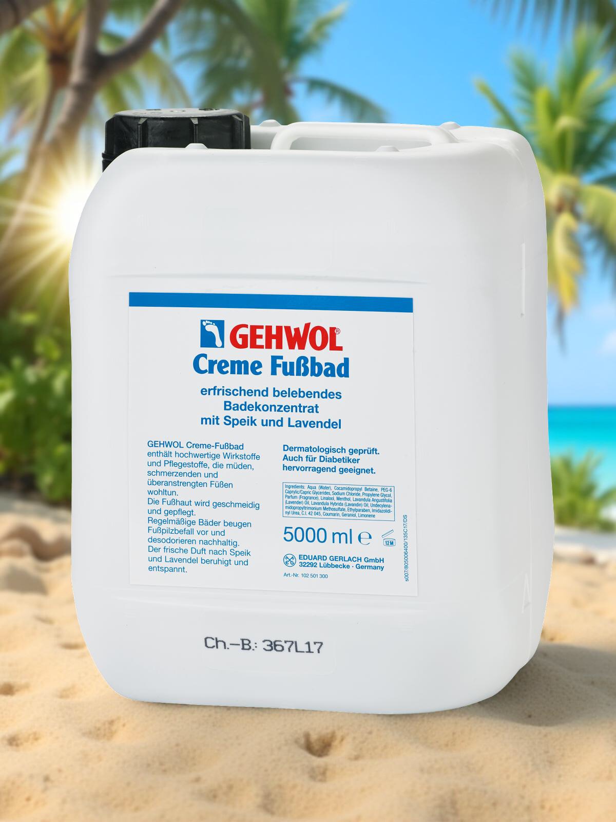 GEHWOL Creme Fußbad | 5 Ltr. Flasche