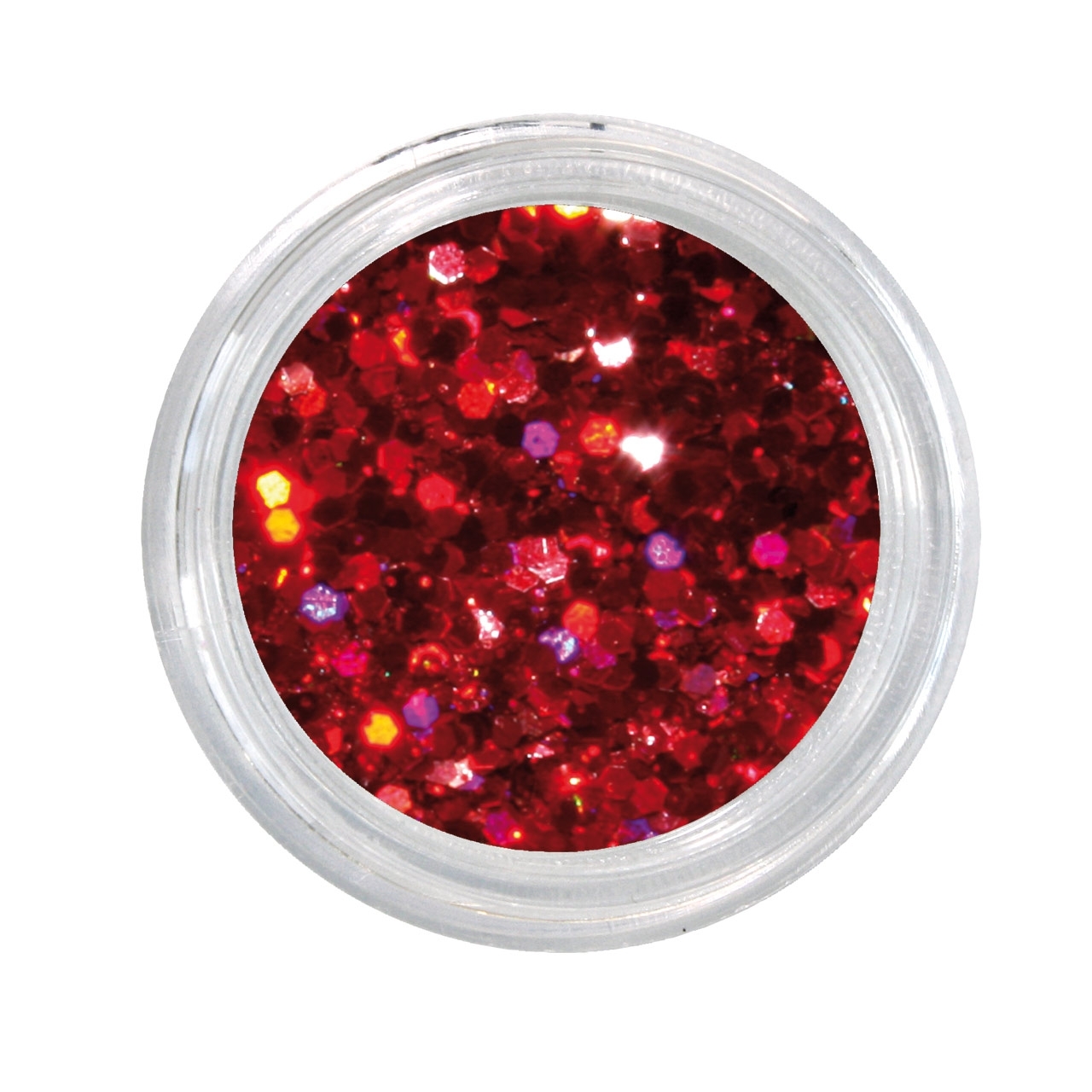 BAEHR BEAUTY CONCEPT NAILS Nailglitter Mini Sechseck red