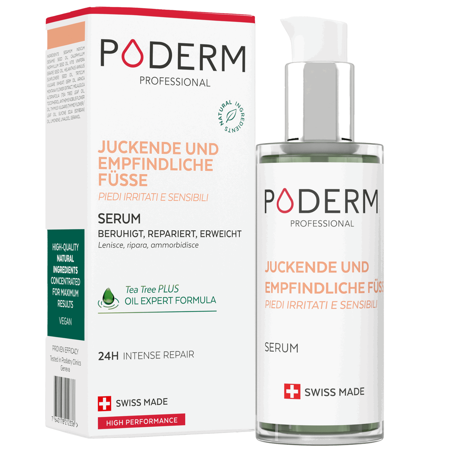 PODERM SERUM Juckende und Empfindliche Füsse, 75 ml