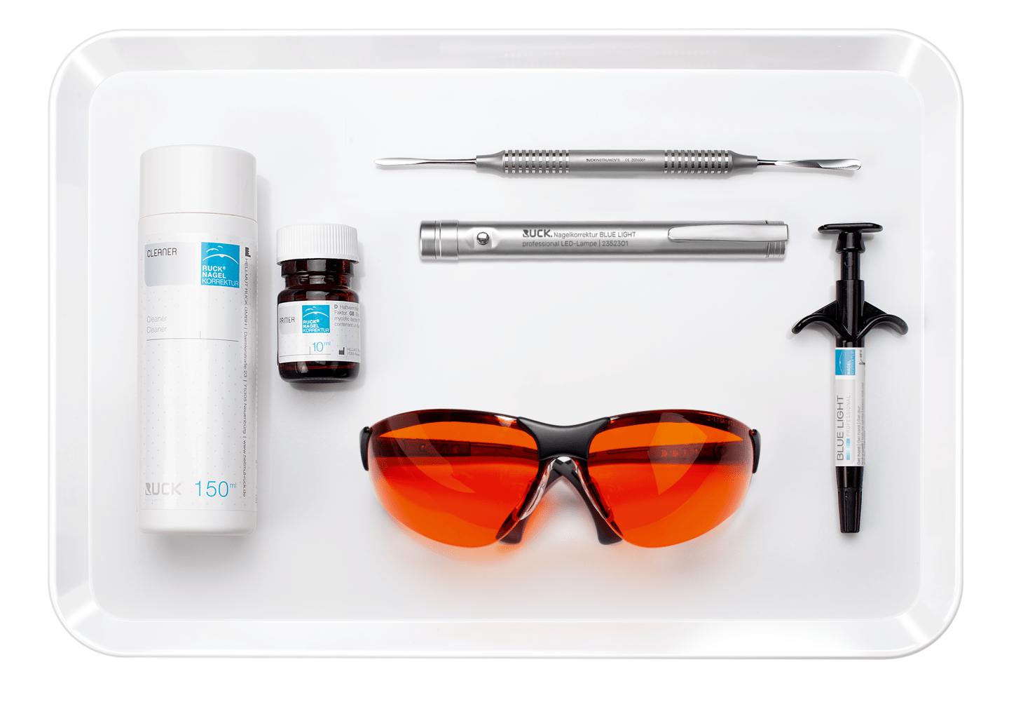 RUCK NAGELKORREKTUR BLUE LIGHT professional Starter-Set RUCK NAGELKORREKTUR BLUE LIGHT professional Starter-Set