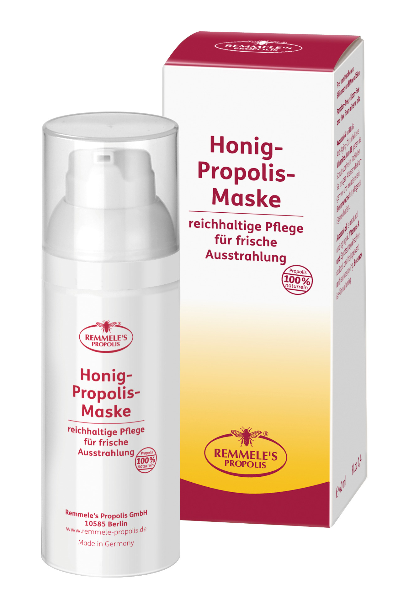🐝 REMMELE`s PROPOLIS Honig-Propolis-Maske 40 ml 🐝 REMMELE`s PROPOLIS Honig-Propolis-Maske 40 ml