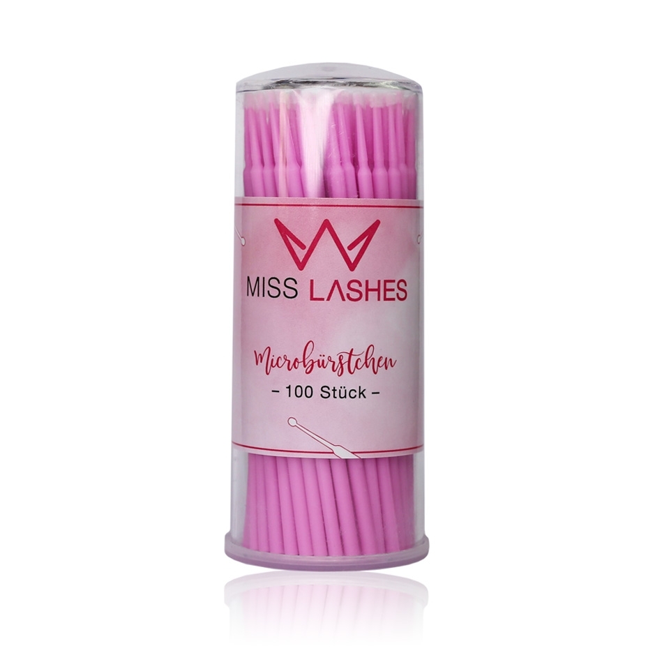 MISS LASHES Mikro-Bürstchen, pink 100 Stk. MISS LASHES Mikro-Bürstchen, pink 100 Stk.
