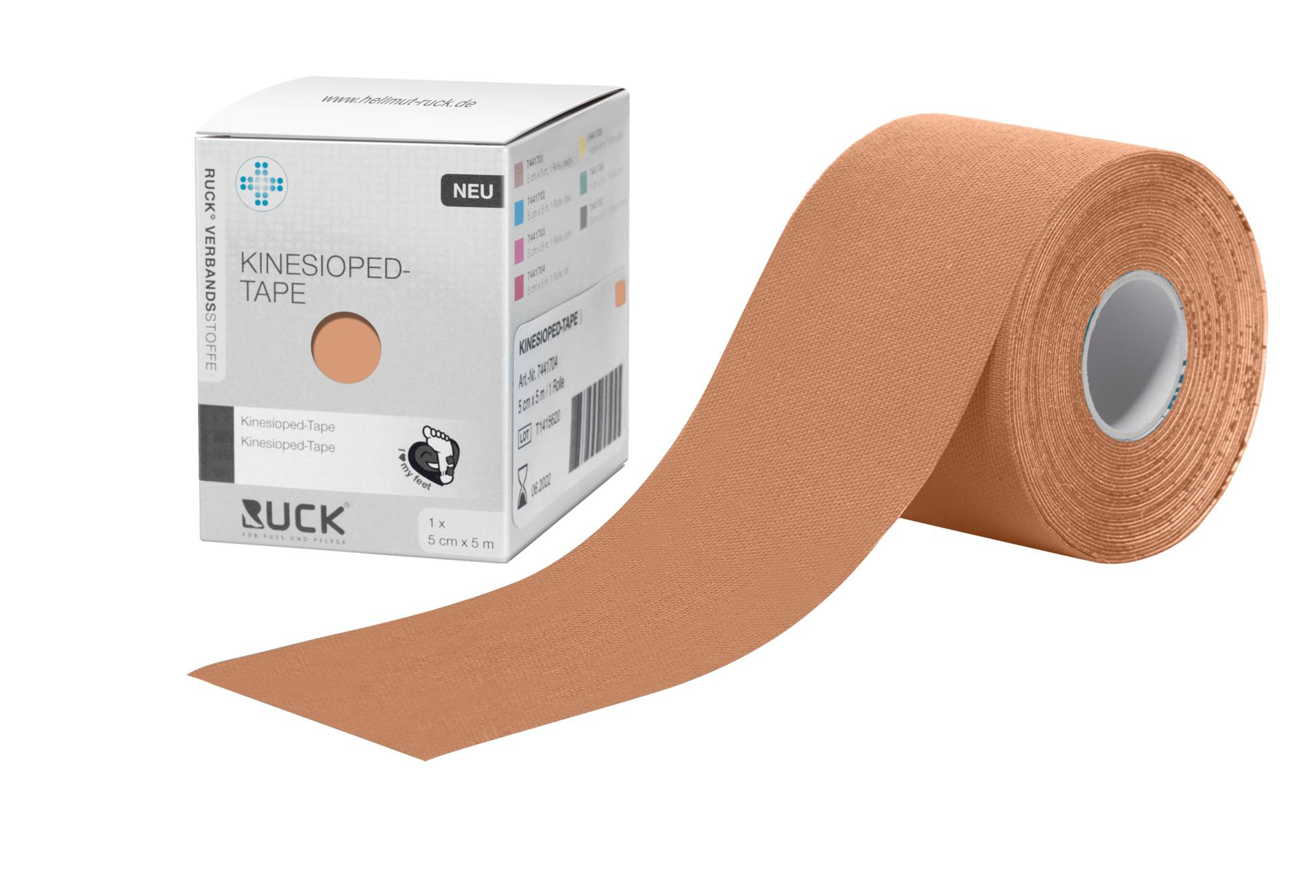 KINESIOPED-Tape 5 cm x 5 m, 1 Rolle beige