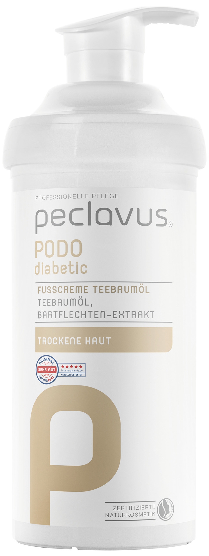 Peclavus PODOdiabetic Fußcreme Teebaumöl | 500 ml