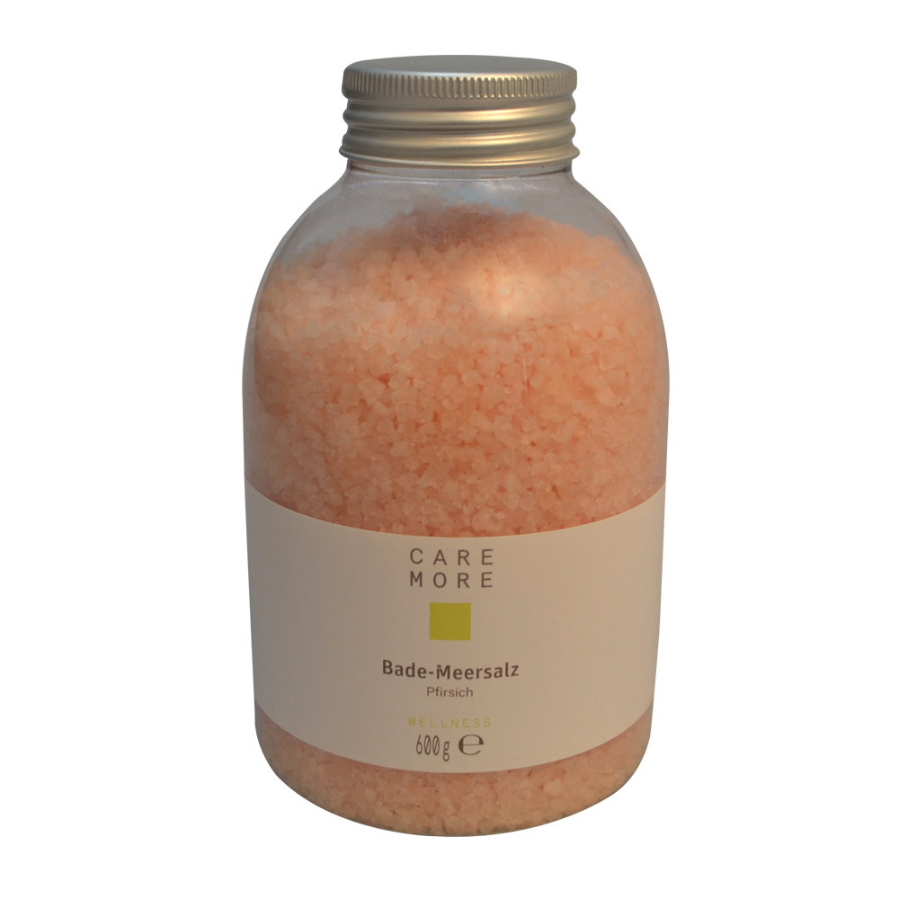 CARE MORE Bade-Meersalz 600 g Pfirsich CARE MORE Bade-Meersalz 600 g Pfirsich