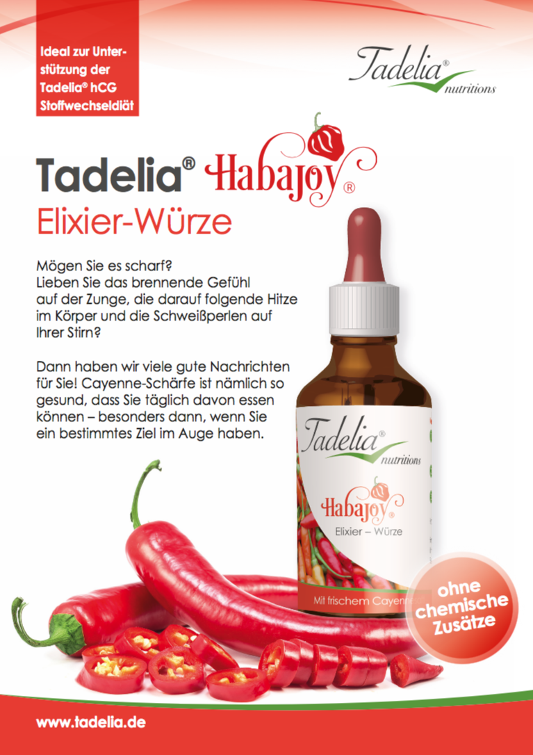 Tadelia® Habajoy Elixier-Würze 50 ml | HCG Stoffwechselkur