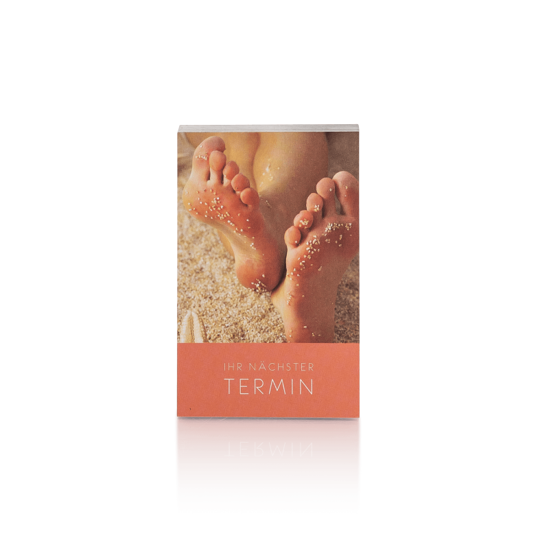 Terminkarten Füße Strand Block (100 Blatt) Terminkarten Füße Strand Block (100 Blatt)