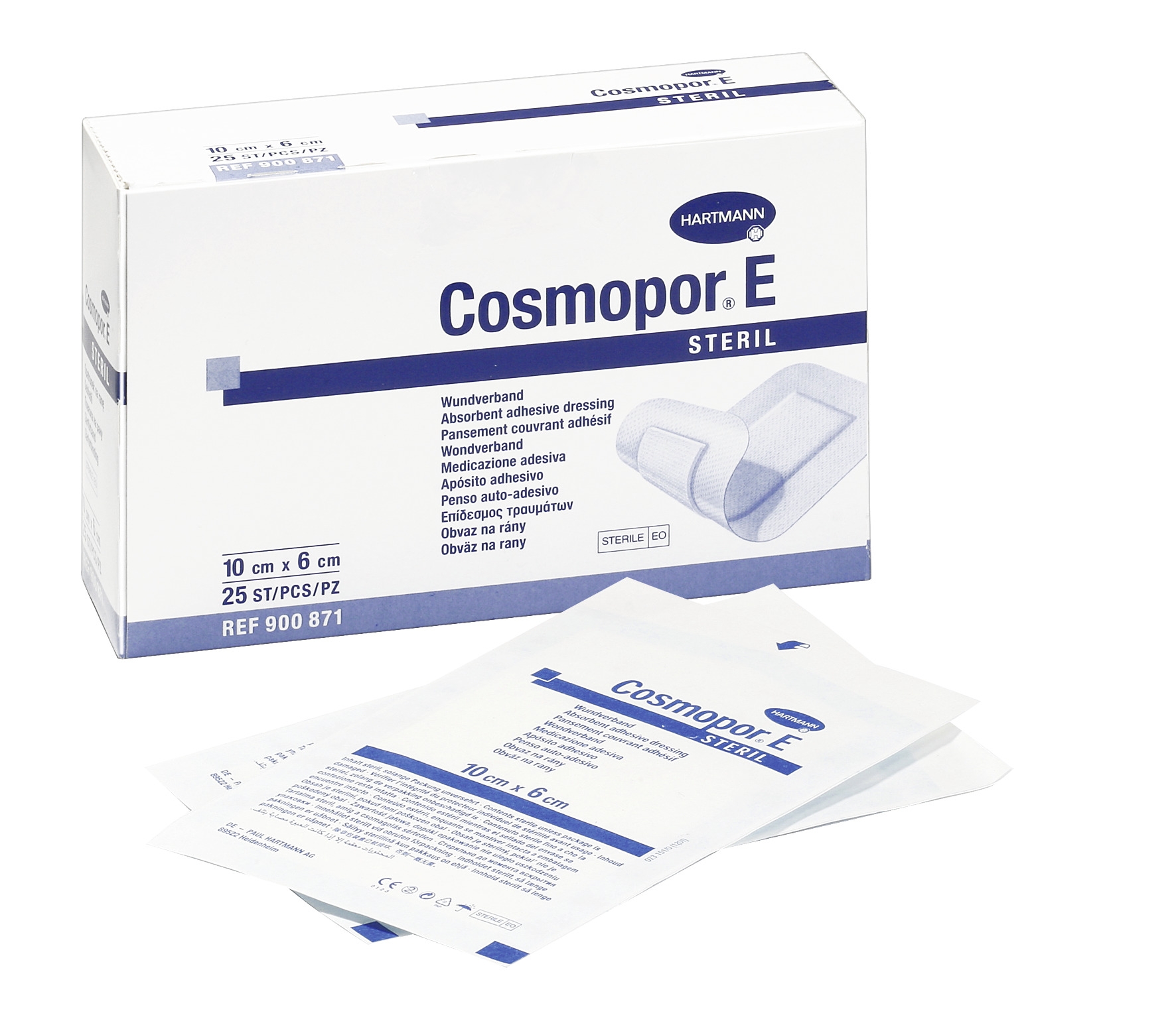 Cosmopor E steril, 25 Stück 10 x 6 cm Cosmopor E steril, 25 Stück 10 x 6 cm