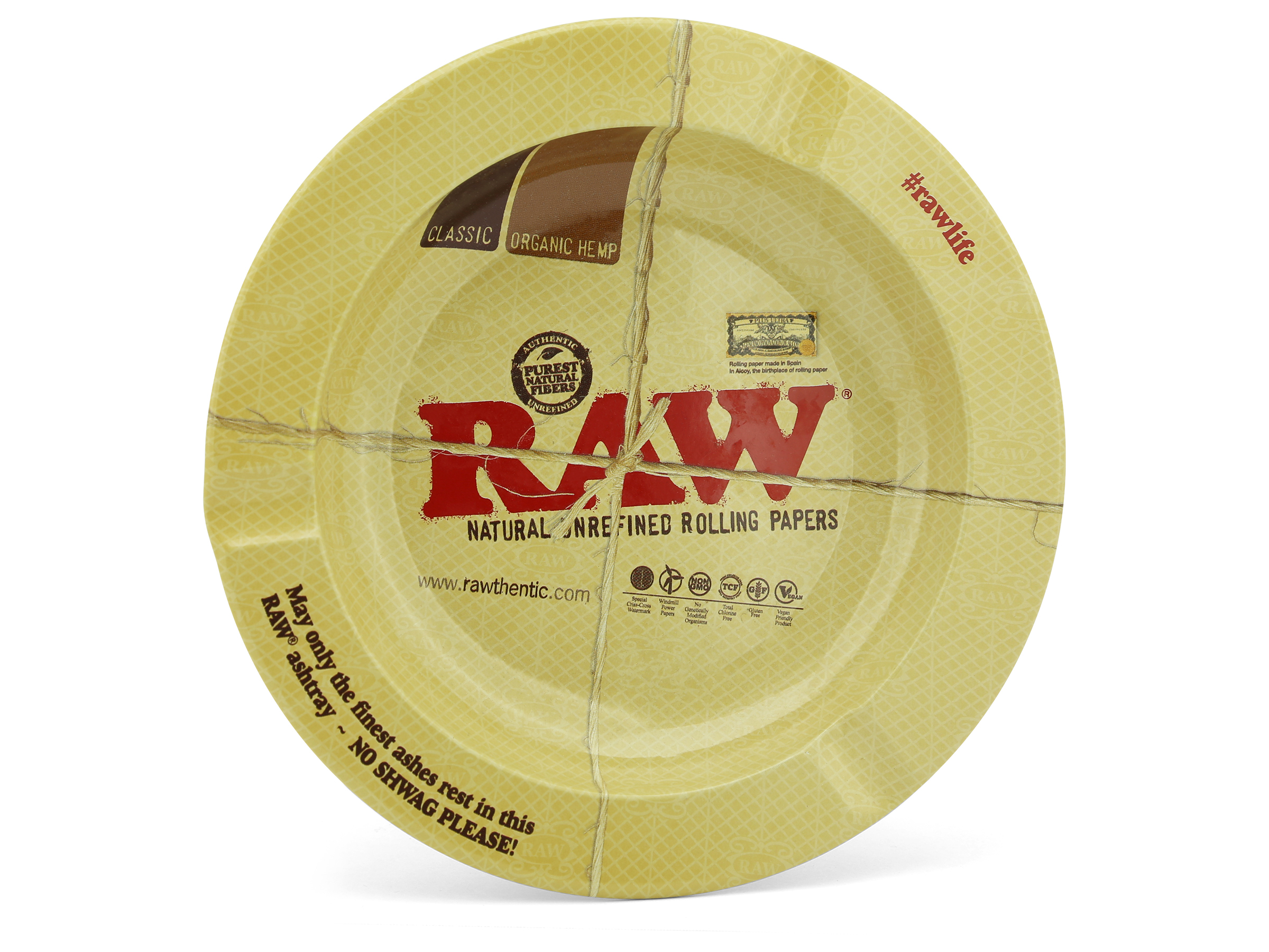 RAW papers | Runde Metal Aschenbecher Ø 14 cm RAW papers | Runde Metal Aschenbecher Ø 14 cm