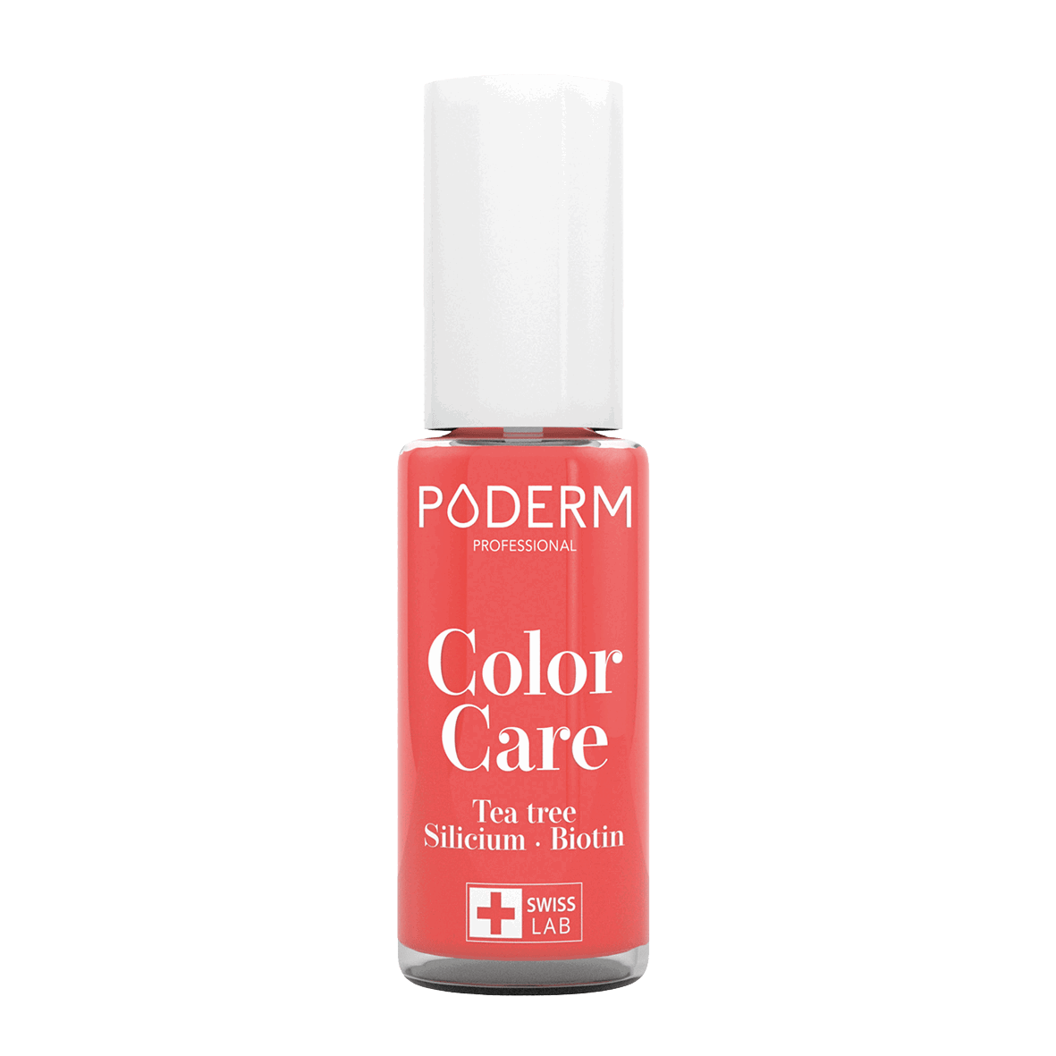 Poderm Nagellack Teebaumöl Color Care Korallenrosa 273, 8 ml