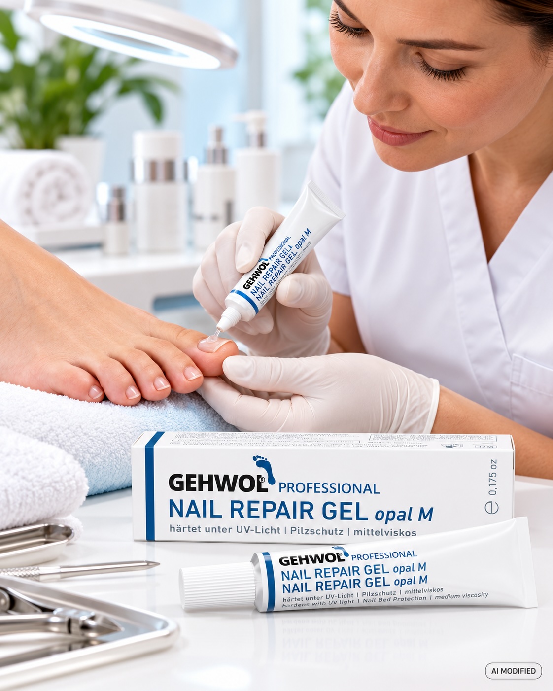 GEHWOL Nail repair Gel opal M, mittelviskos 5 ml Tube