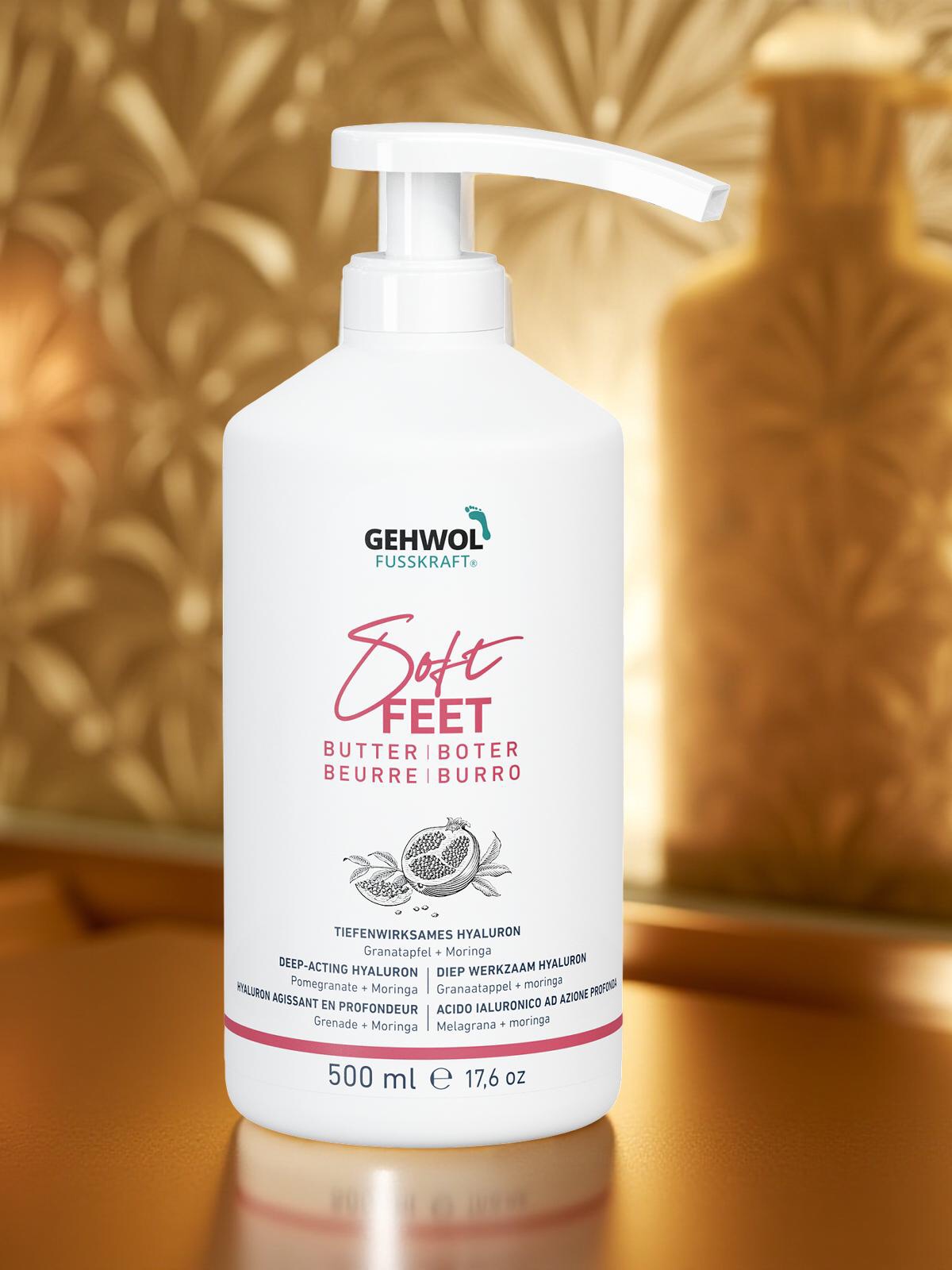 GEHWOL FUSSKRAFT Soft Feet Butter Granatapfel & Moringa | 500 ml