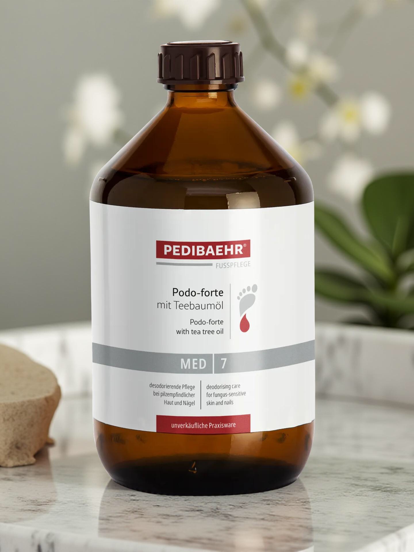 PEDIBAEHR - Podo-forte mit Teebaumöl, mit Pumpe, 500 ml PEDIBAEHR - Podo-forte mit Teebaumöl, mit Pumpe, 500 ml