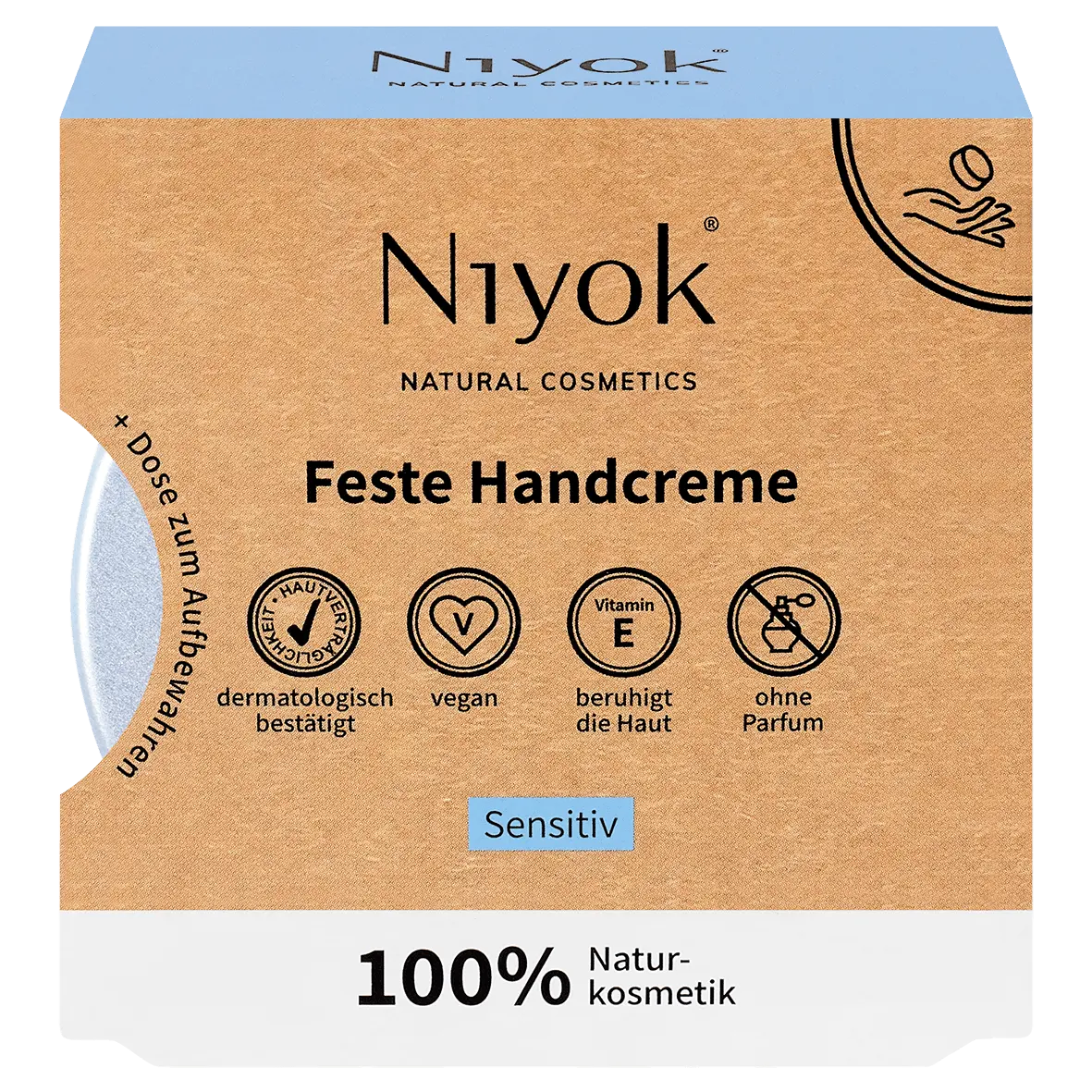 Niyok Feste Handcreme, 50 g, SENSITIV Niyok Feste Handcreme, 50 g, SENSITIV