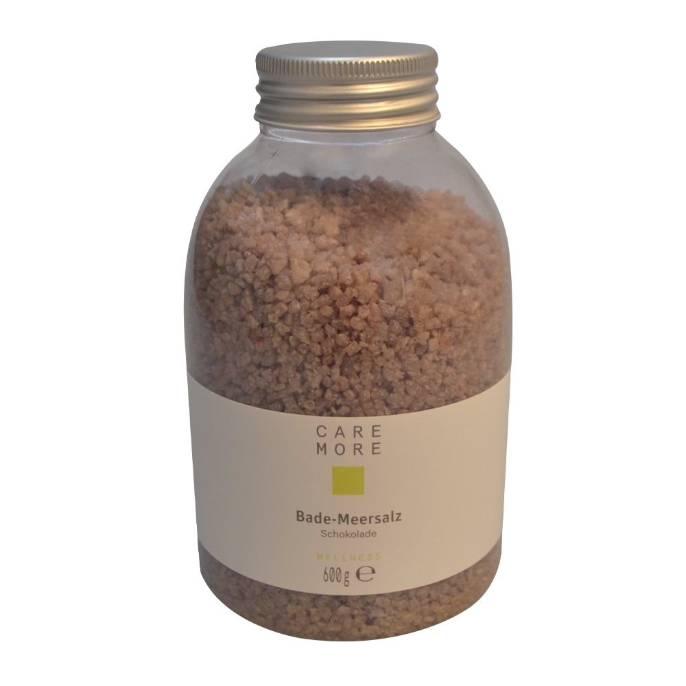 CARE MORE Bade-Meersalz 600 g Schokolade/Glitter CARE MORE Bade-Meersalz 600 g Schokolade/Glitter