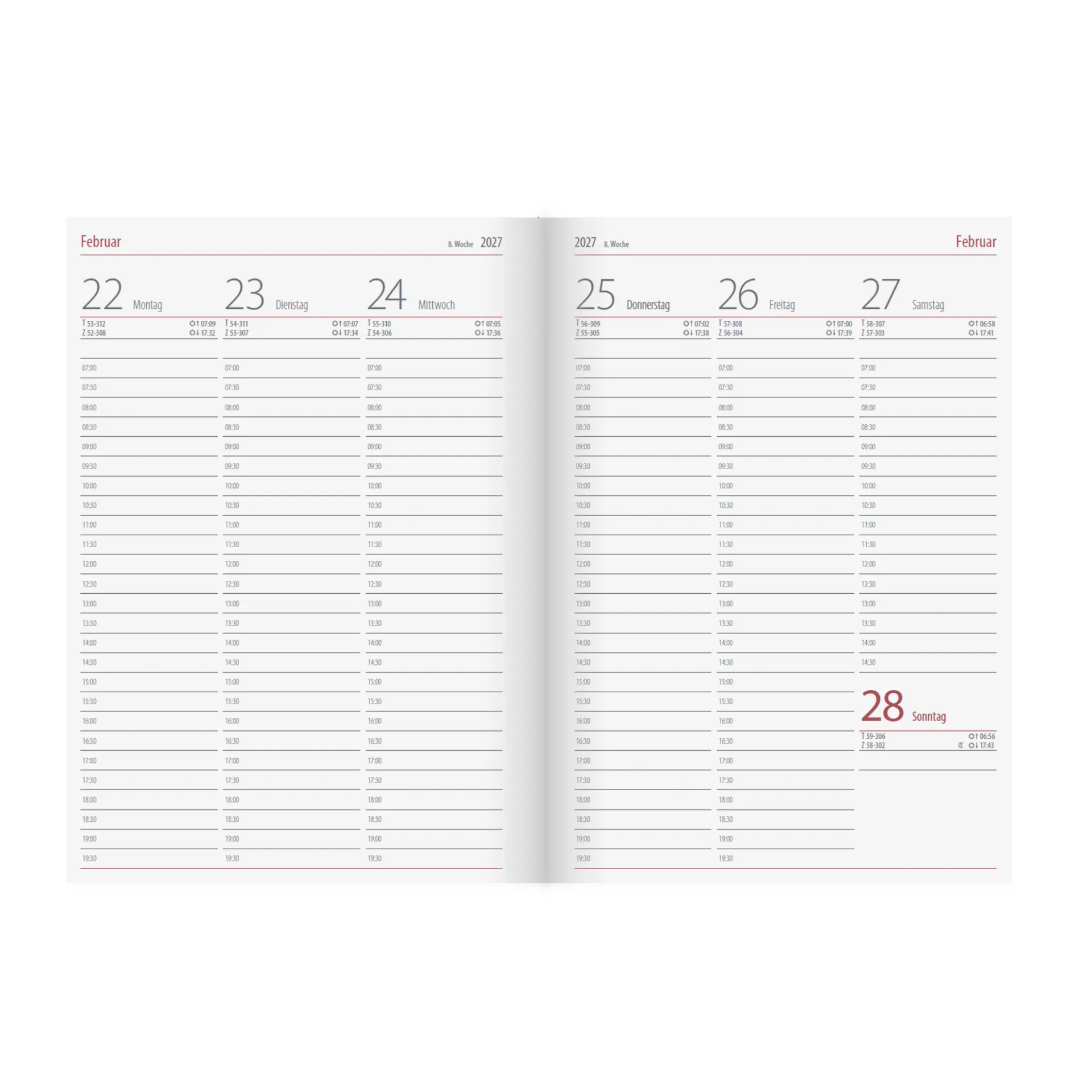 BAEHR Buchkalender 2027 DIN A5