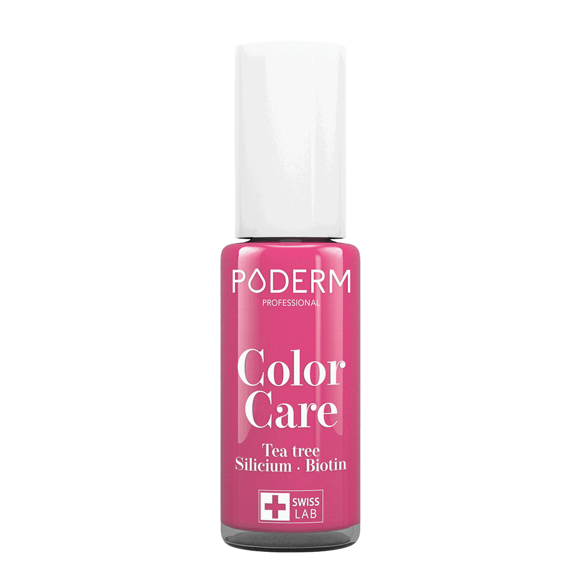 Poderm Nagellack Teebaumöl Color Care Himbeerrosa 599, 8 ml