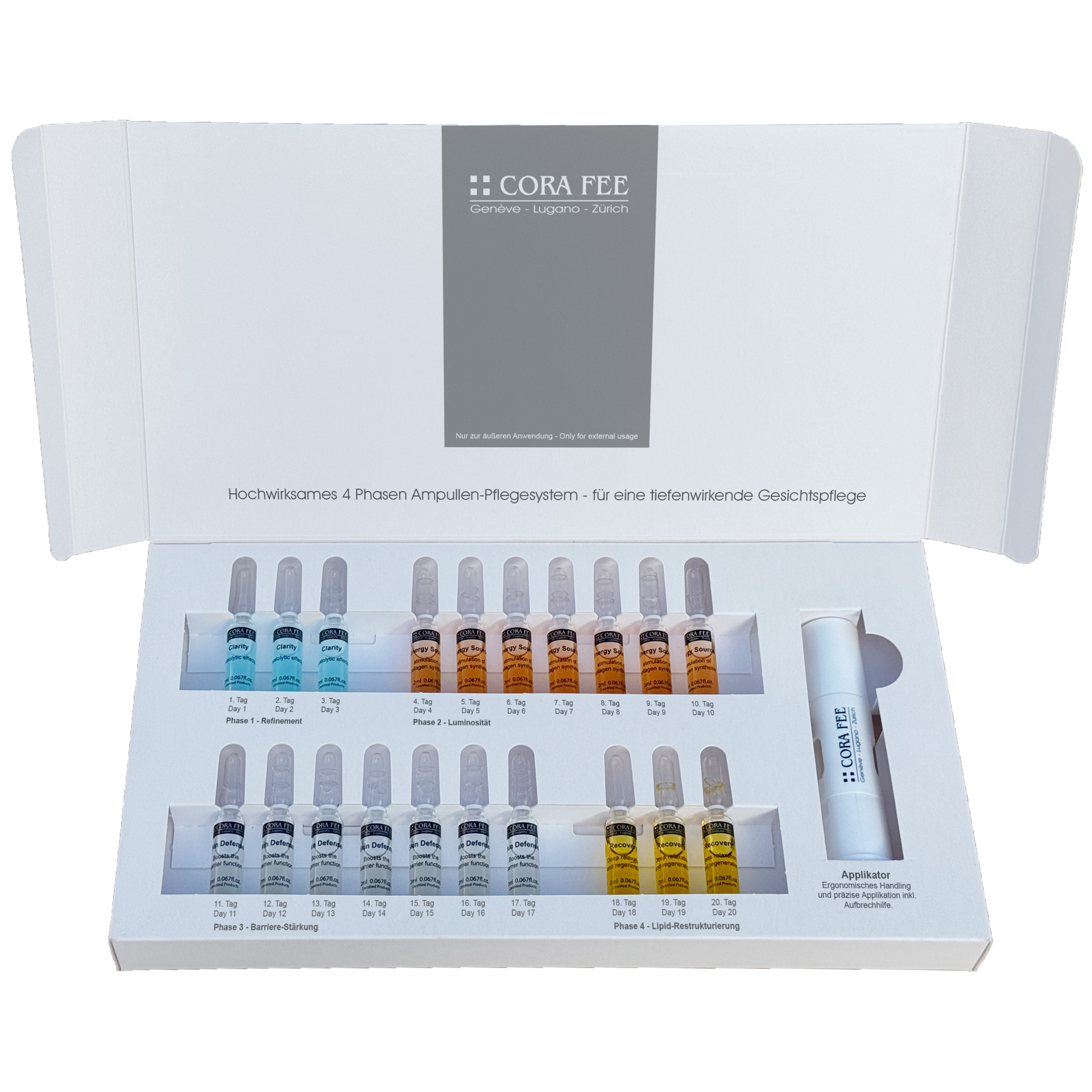 Cora Fee Infinite Glow, 20 x 2 ml, inkl. Applikator