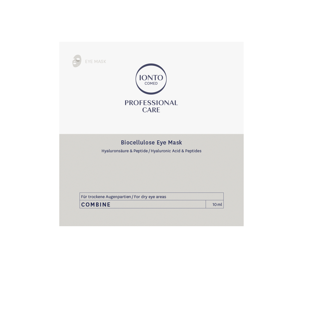 🔷 IONTO-COMED Professional Care Combine Bio-Cellulose-Mask Eye Mask 10 Stück 🔷 IONTO-COMED Professional Care Combine Bio-Cellulose-Mask Eye Mask 10 Stück