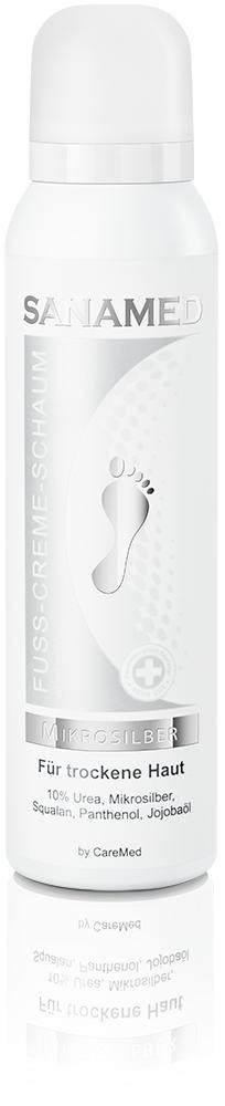 Sanamed Fuß-Creme-Schaum "Mikrosilber" 300 ml Sanamed Fuß-Creme-Schaum "Mikrosilber" 300 ml